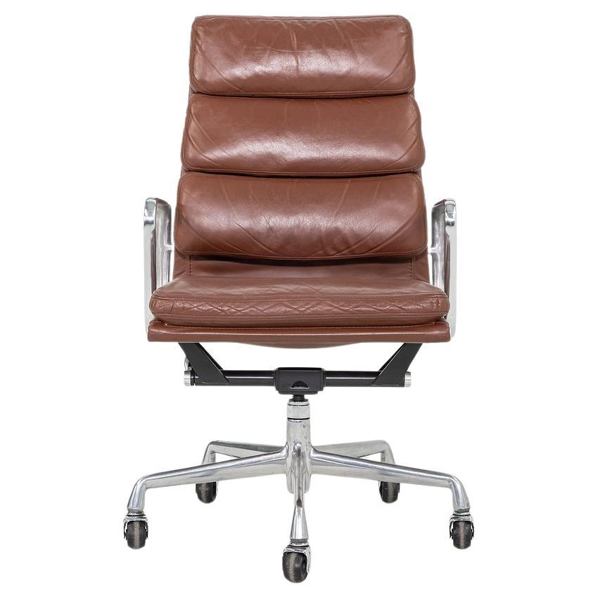 1996 Herman Miller Eames Soft Pad Chefsessel Brown Leder 2x vorhanden