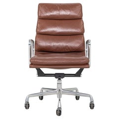 1996 Herman Miller Eames Soft Pad Executive Desk Chair Brown Leather 6x Avail