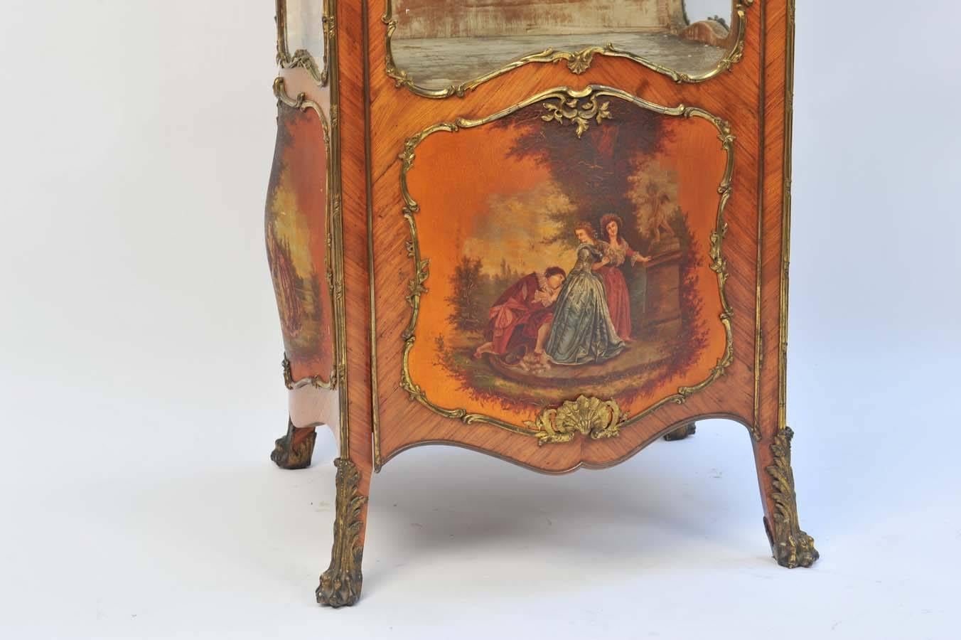Francese Vetrina stile berlina del XIX secolo in vendita