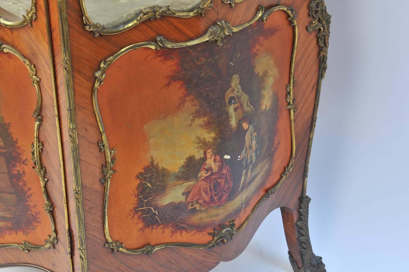 Palissandro Vetrina stile berlina del XIX secolo in vendita
