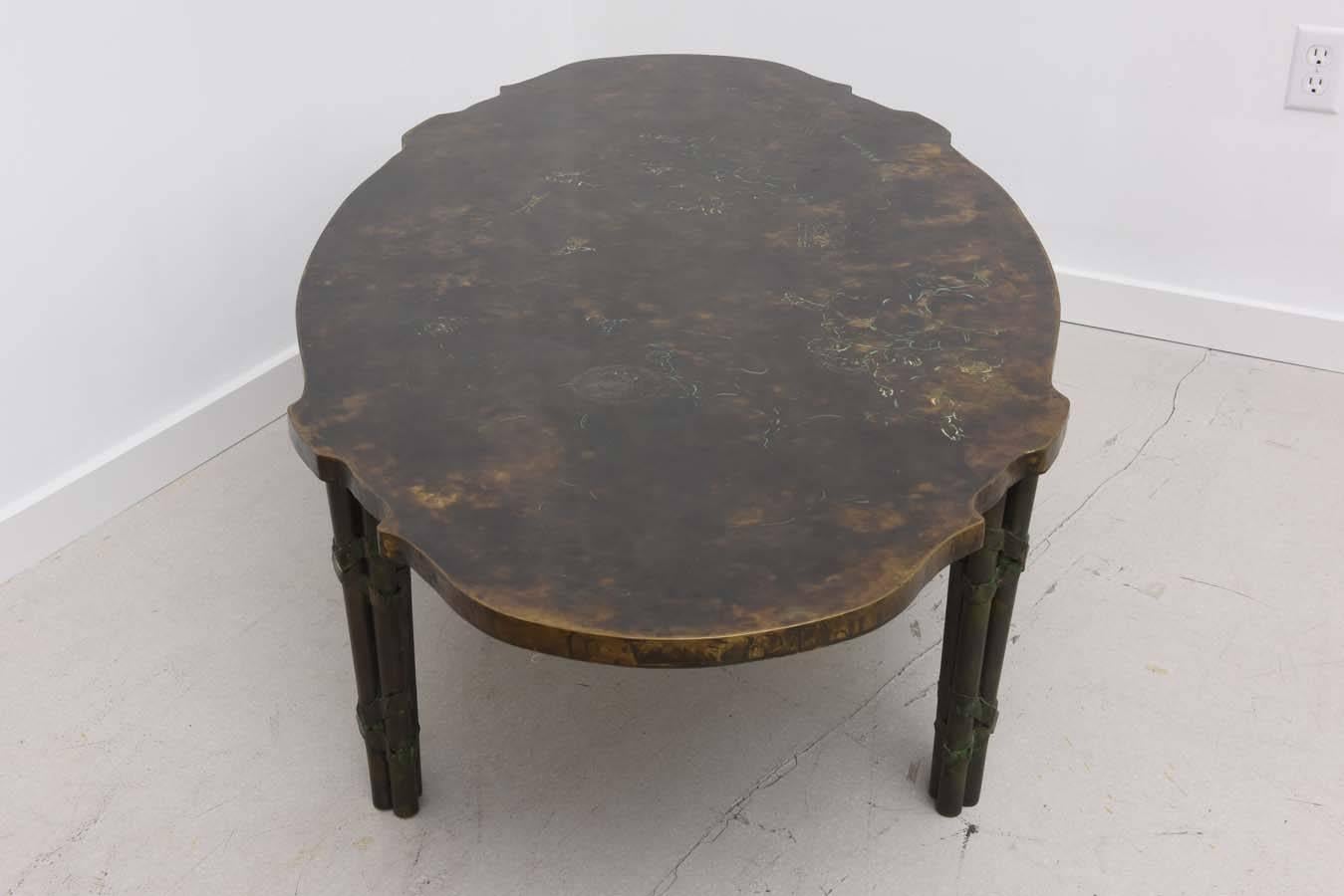 Signed Laverne Bronze Coffee Table 2