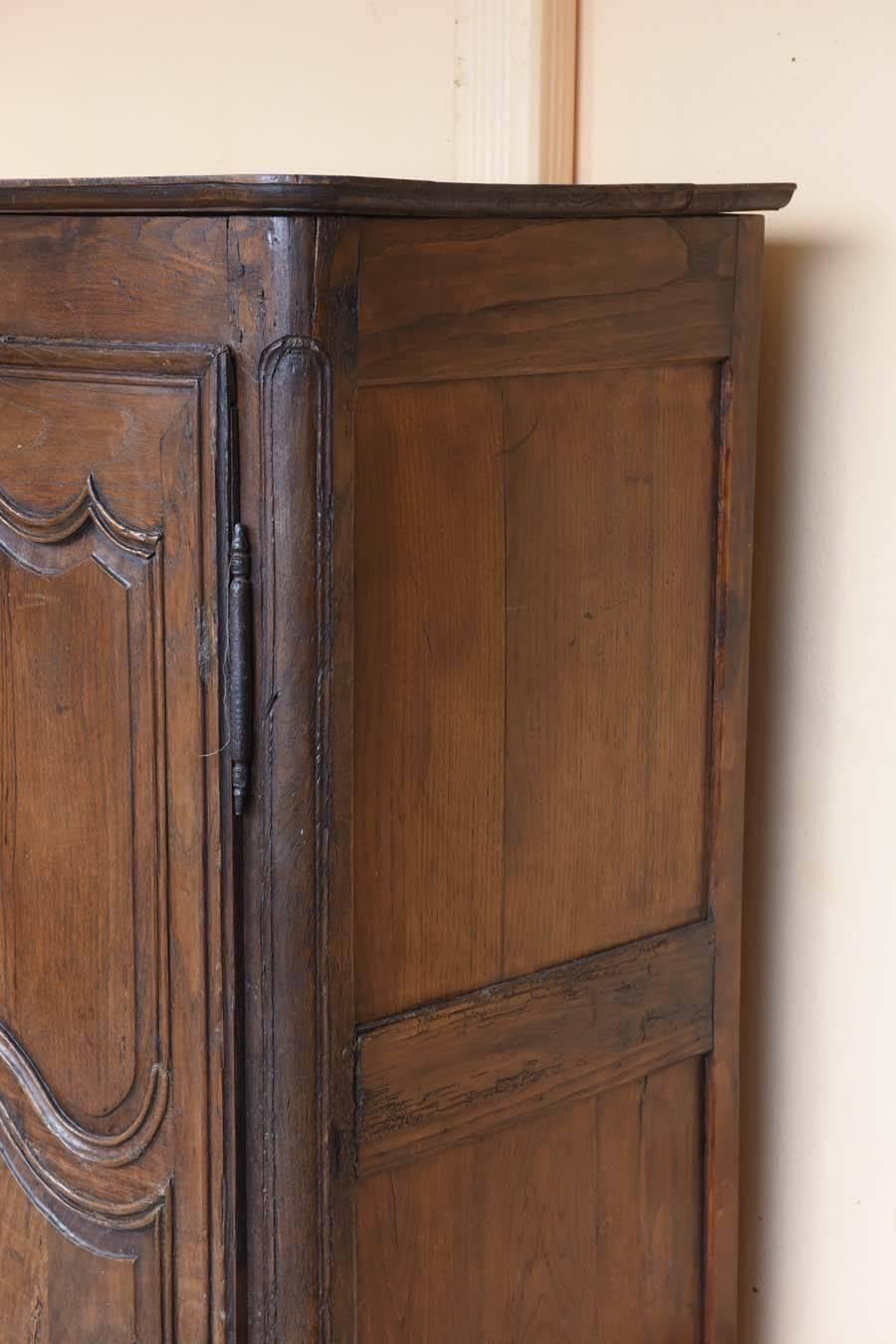 French Two-Door Oak Armoire 4