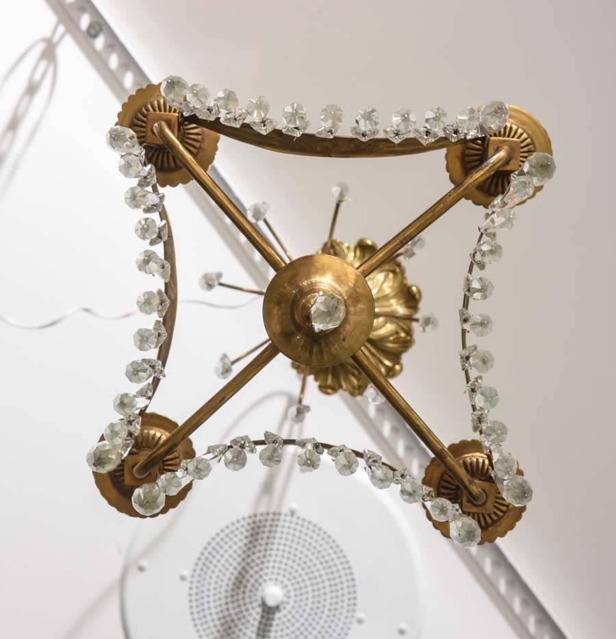19th Century Louis XVI, Gustavin Style Chandelier For Sale 1