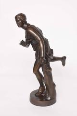Sculpture en bronze d'Atalante par la F. Barbedienne Foundry