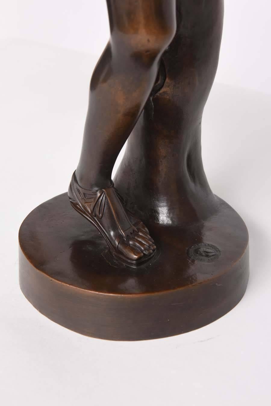 italien Sculpture en bronze d'Atalante par la F. Barbedienne Foundry en vente