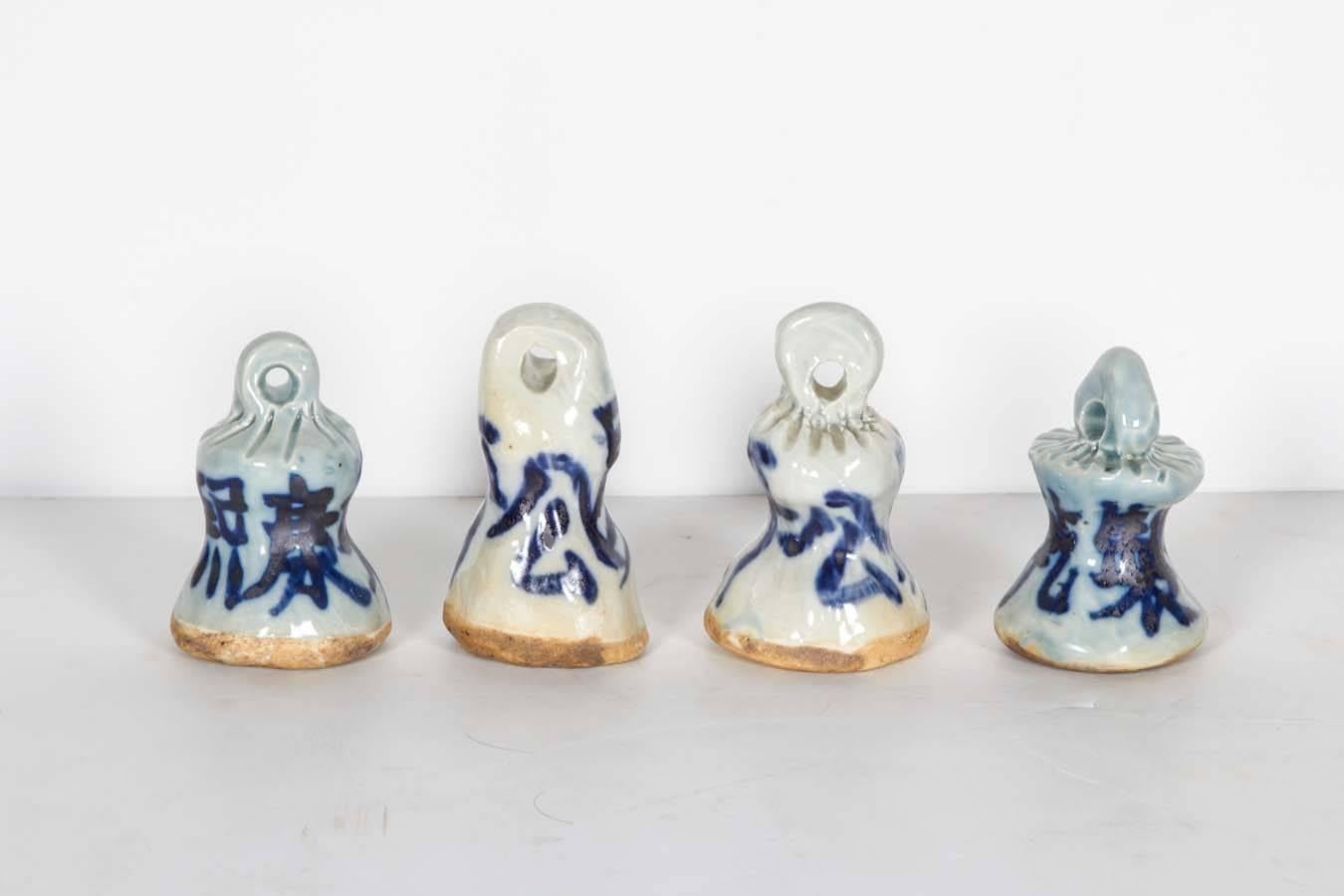 Ceramic Early 20th Century Chinese Porcelain Weight Measures