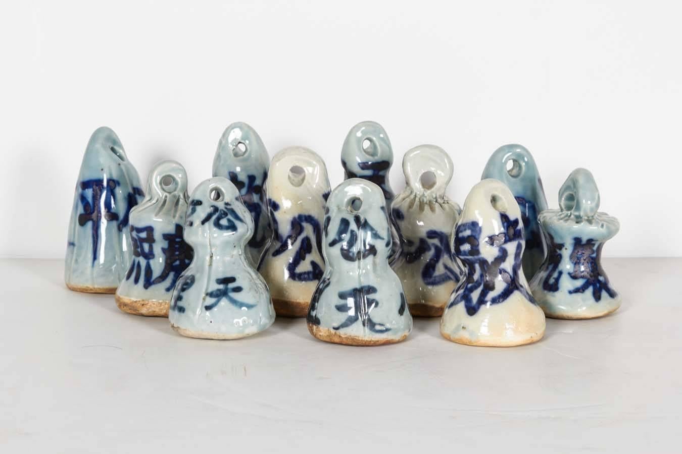 Early 20th Century Chinese Porcelain Weight Measures 3