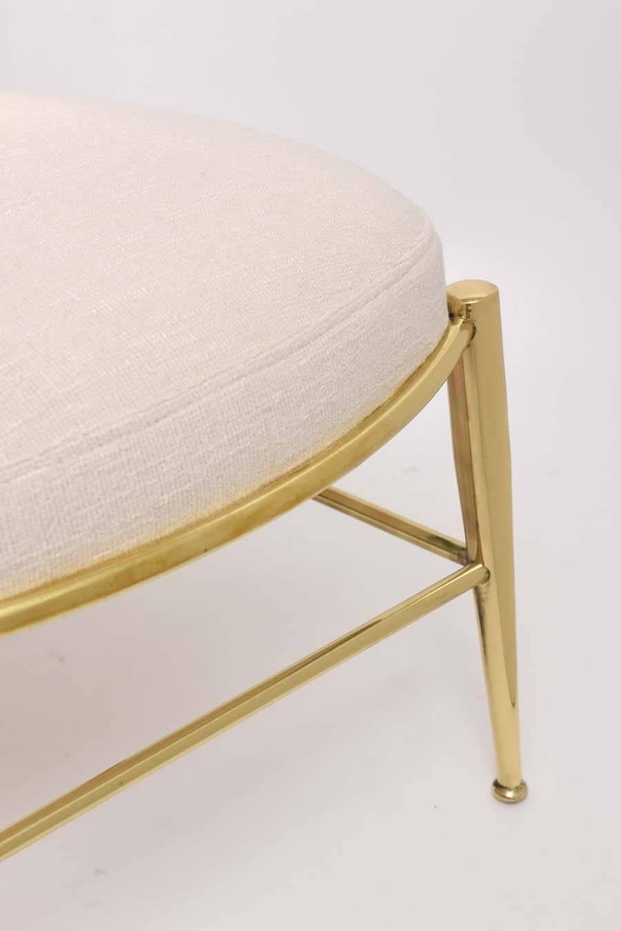 italien Chaises Chiavari rares à haut dossier en laiton avec pieds tronqués en vente