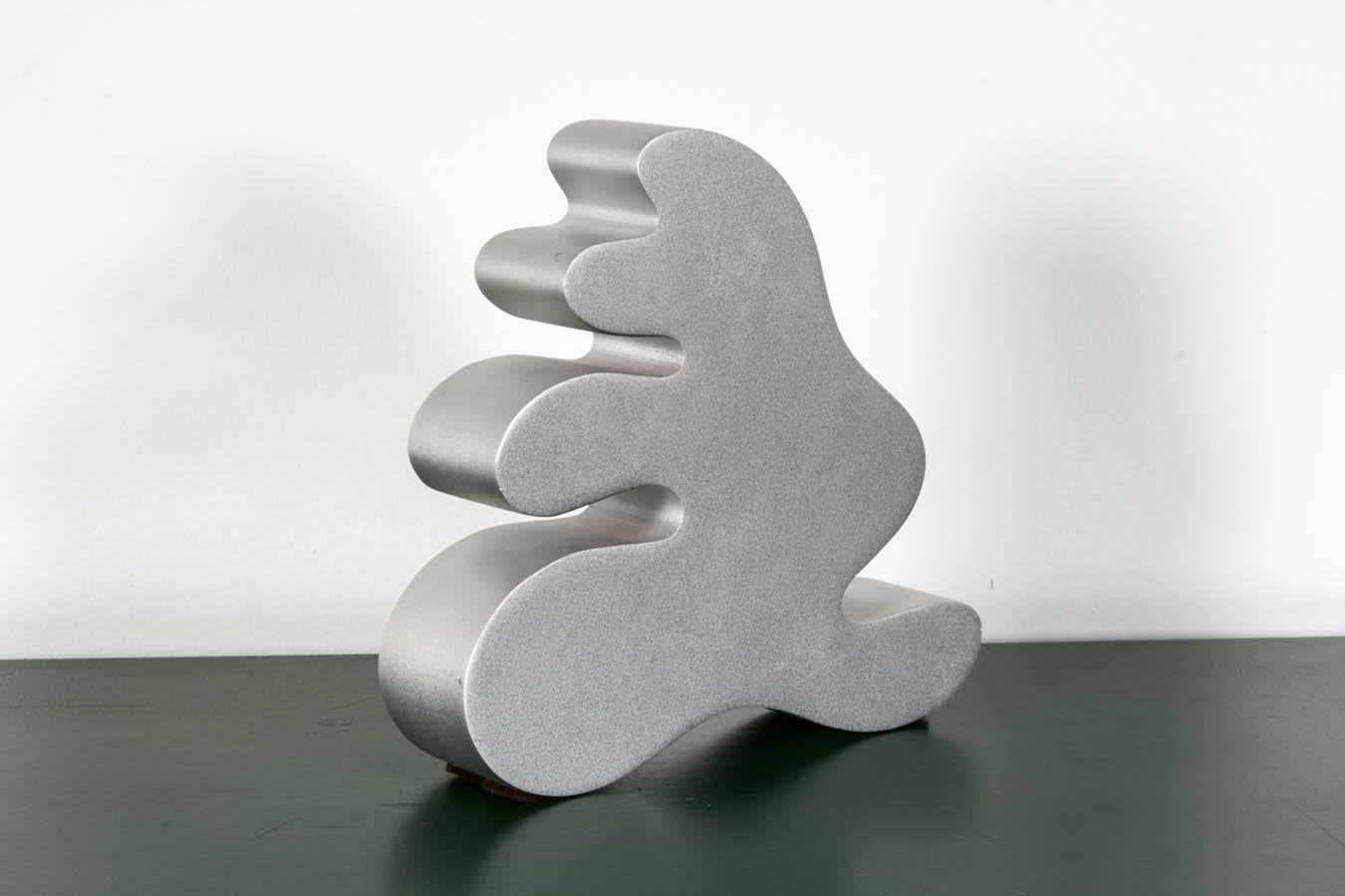 Abstract aluminium sculpture conceived, circa 1960 and issued by the Metropolitan Museum of Art, New York. Edition #173 of 300. Signed and numbered on bottom.