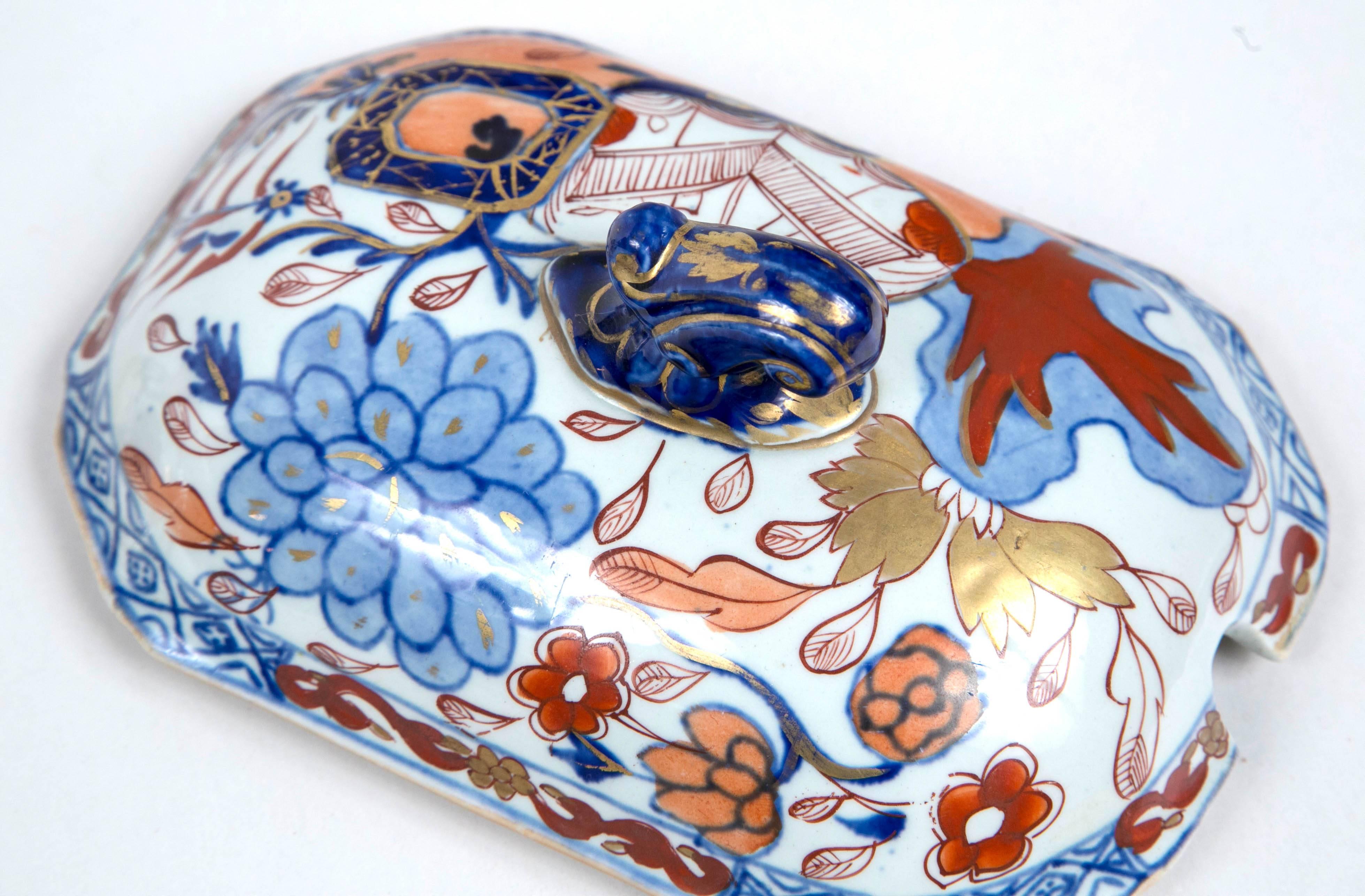 Early 19th Century Masons Ironstone Tureen with Lid