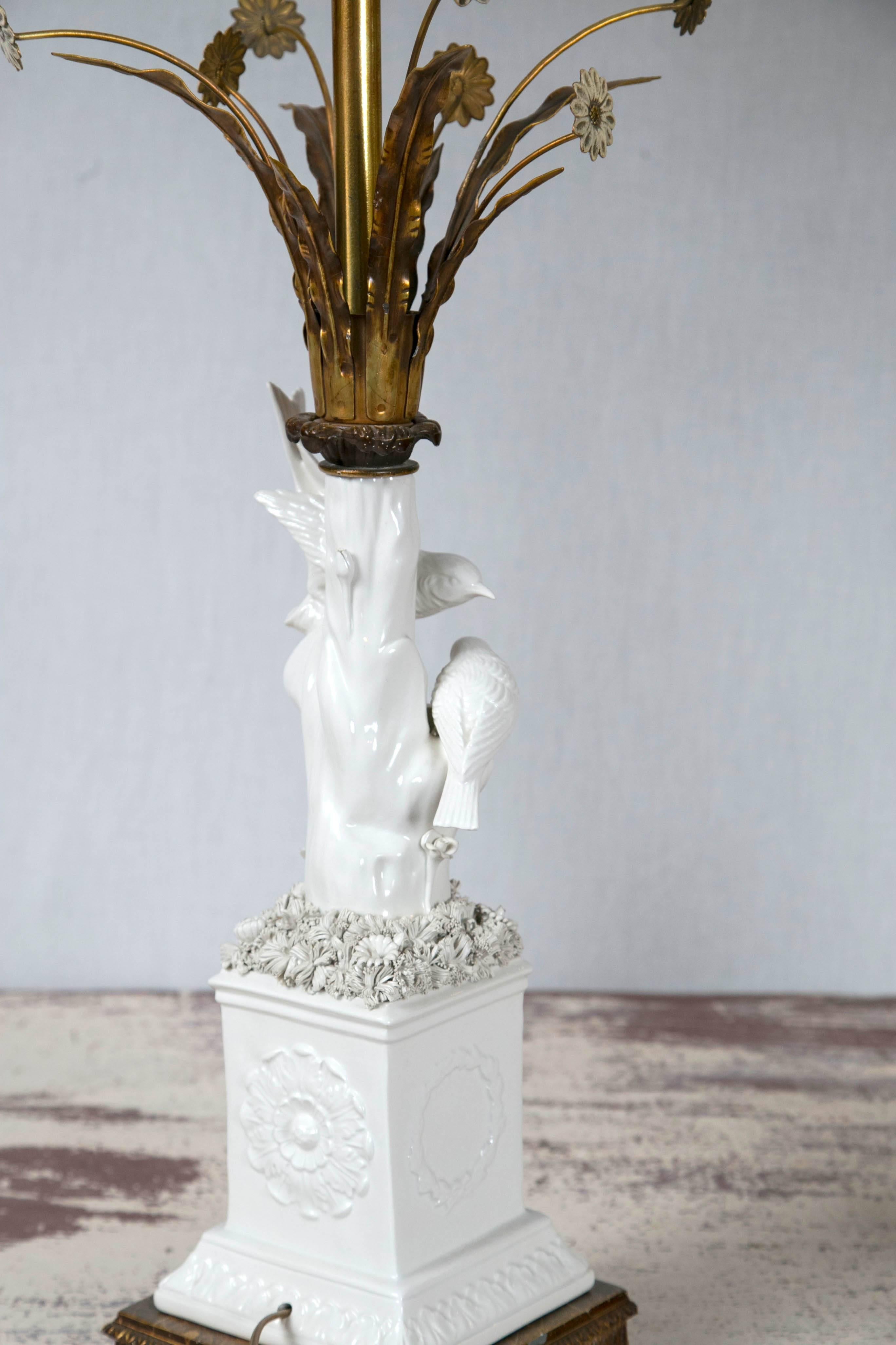 Blanc de Chine Bird Lamps 2