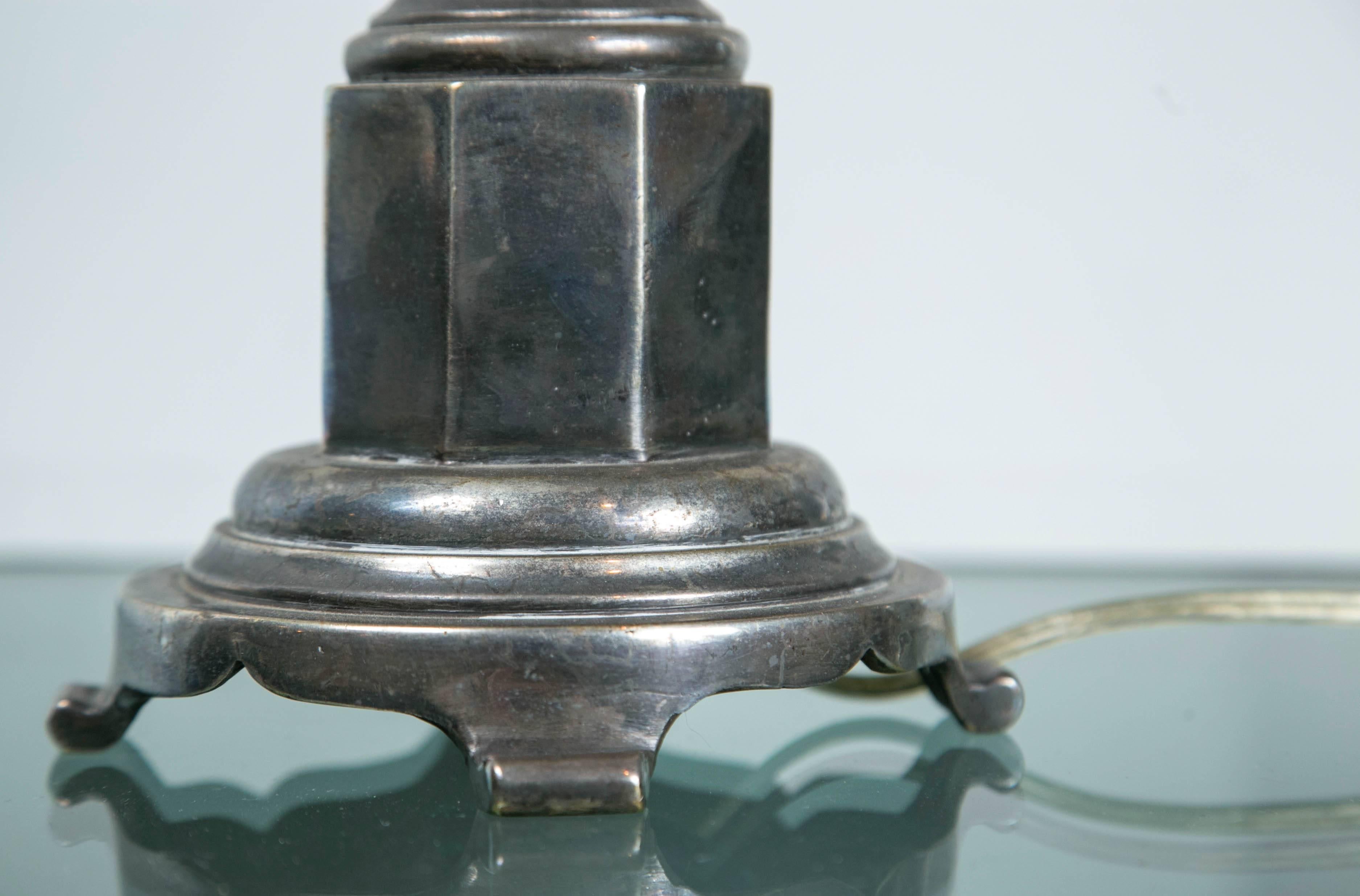 Silvered Robert Kime Lamps For Sale