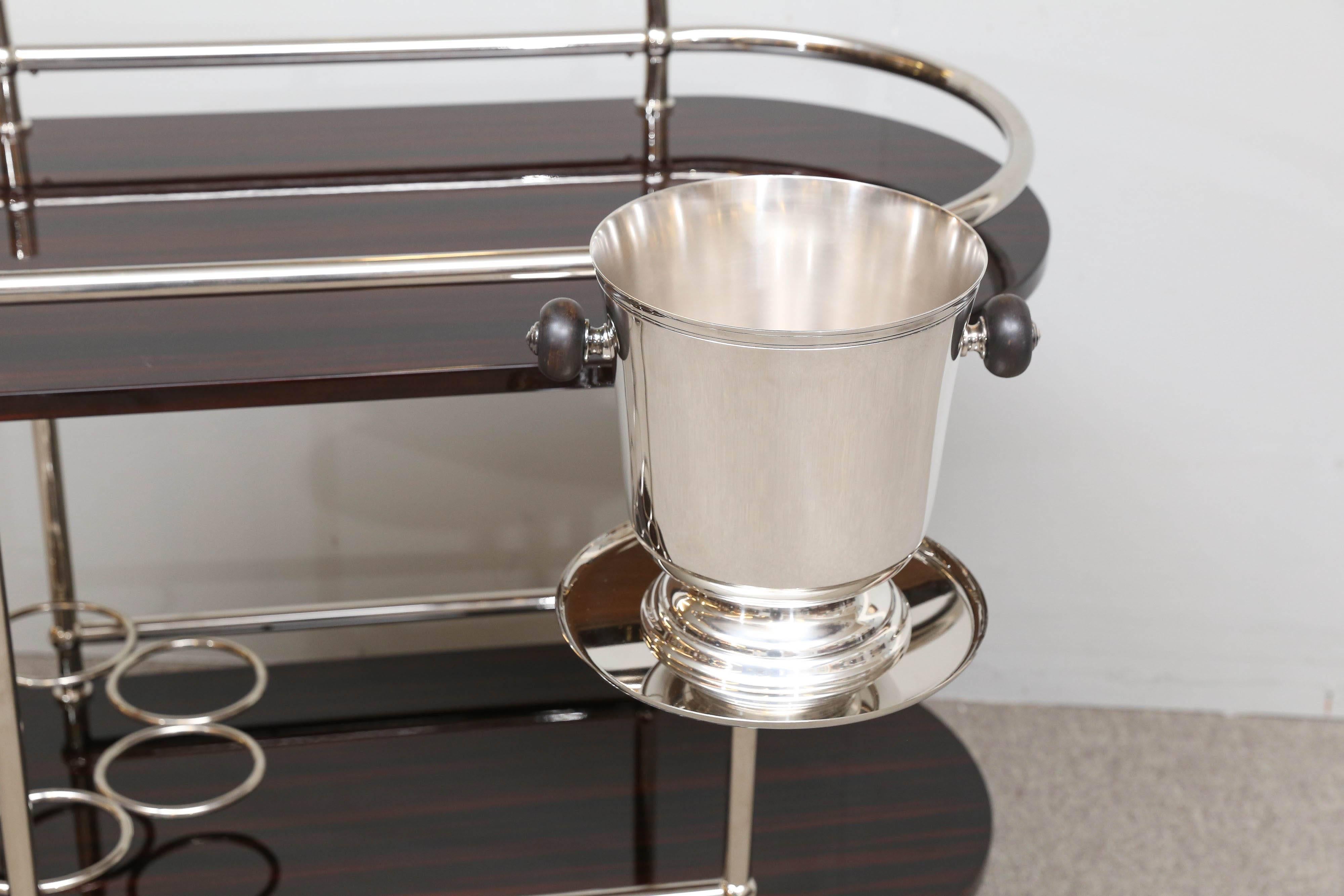 drinks trolley with ice bucket