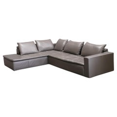 BoConcept Leather Mezzo Corner Chaise Sectional Sofa