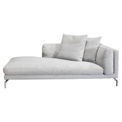 DWR Grey Como Chaise by Giorgio Soressi