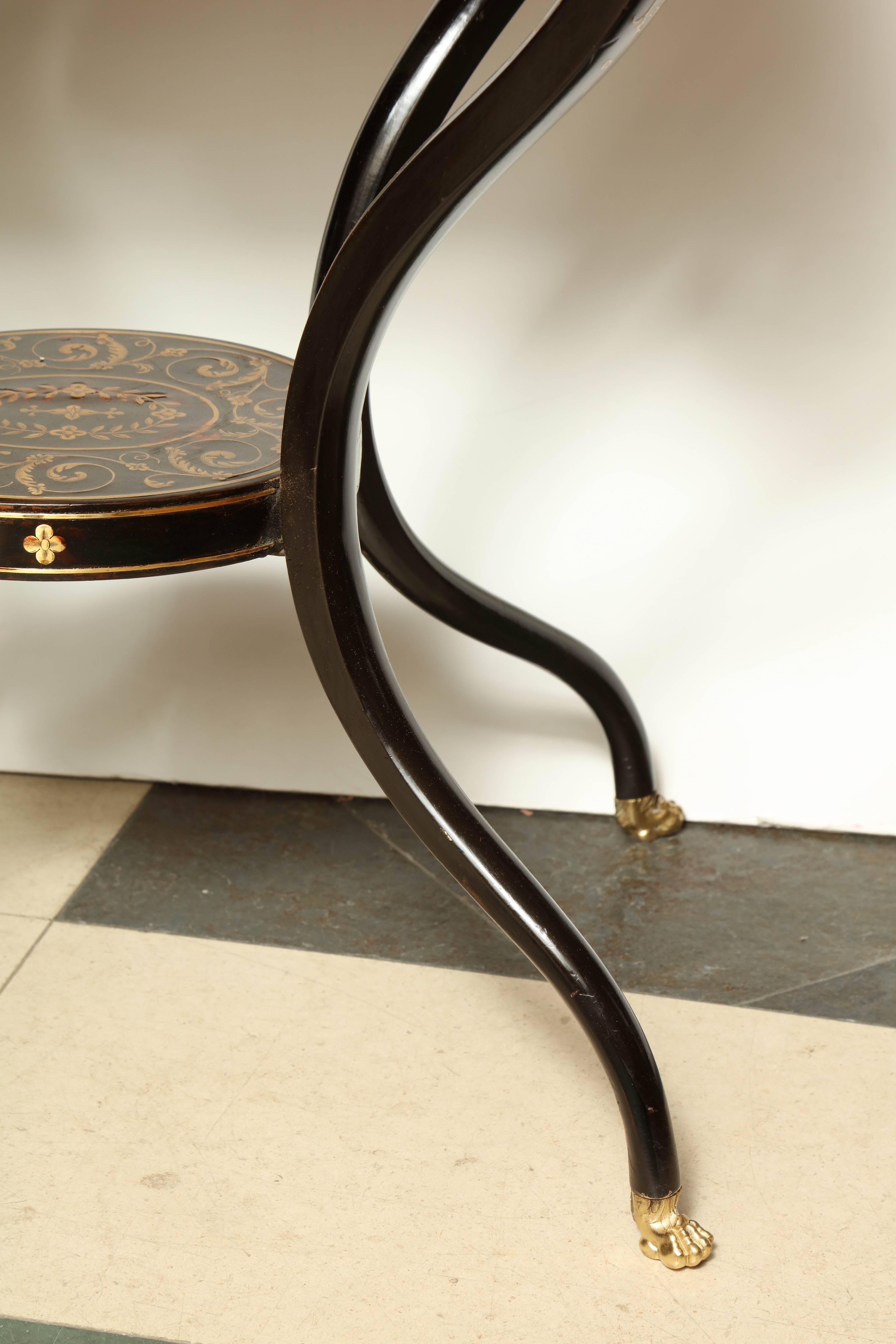 19th Century Fine and Rare Regency Penwork Side Table