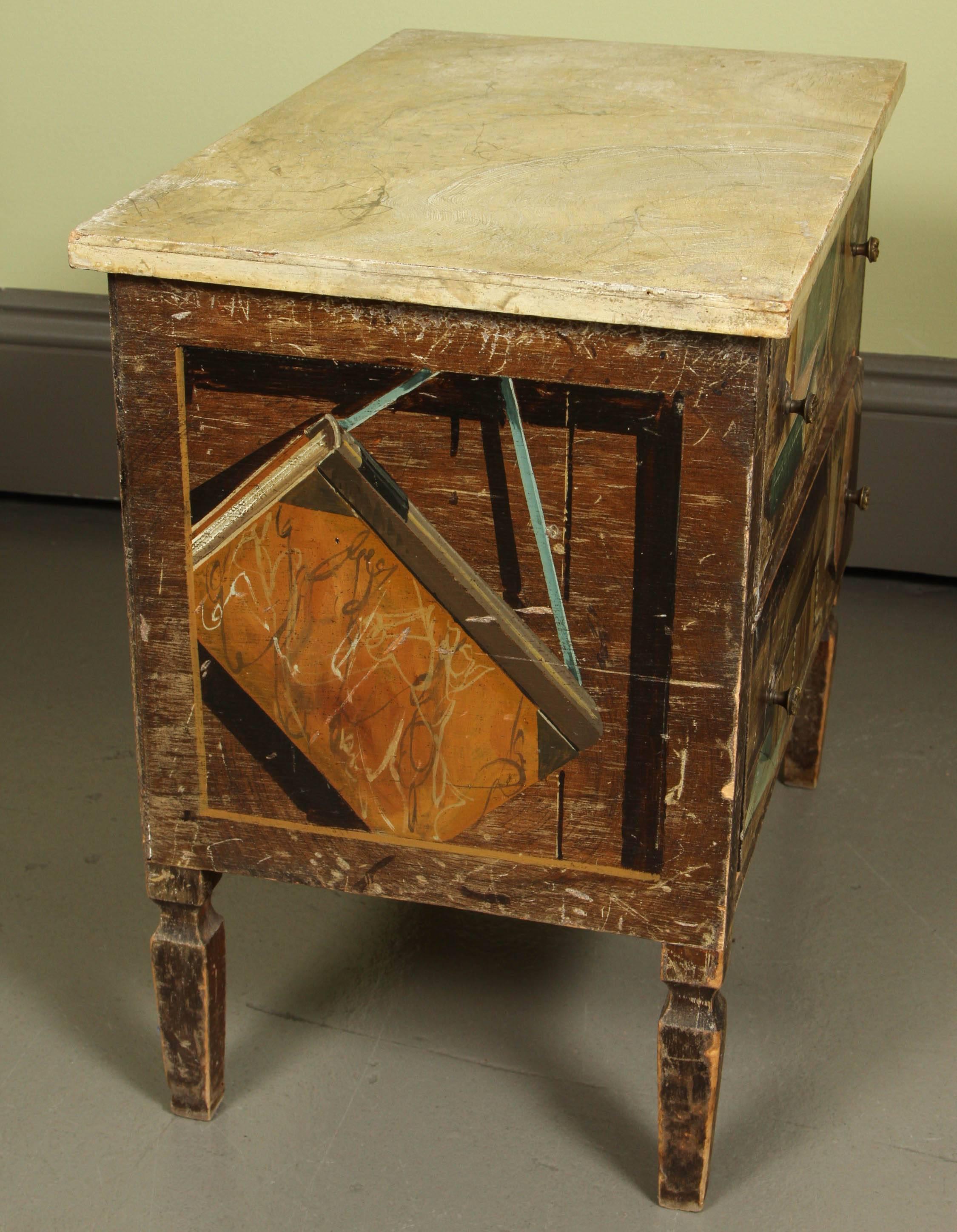 An Italian Miniature Apprentice-Painted Commode, 20th Century 5