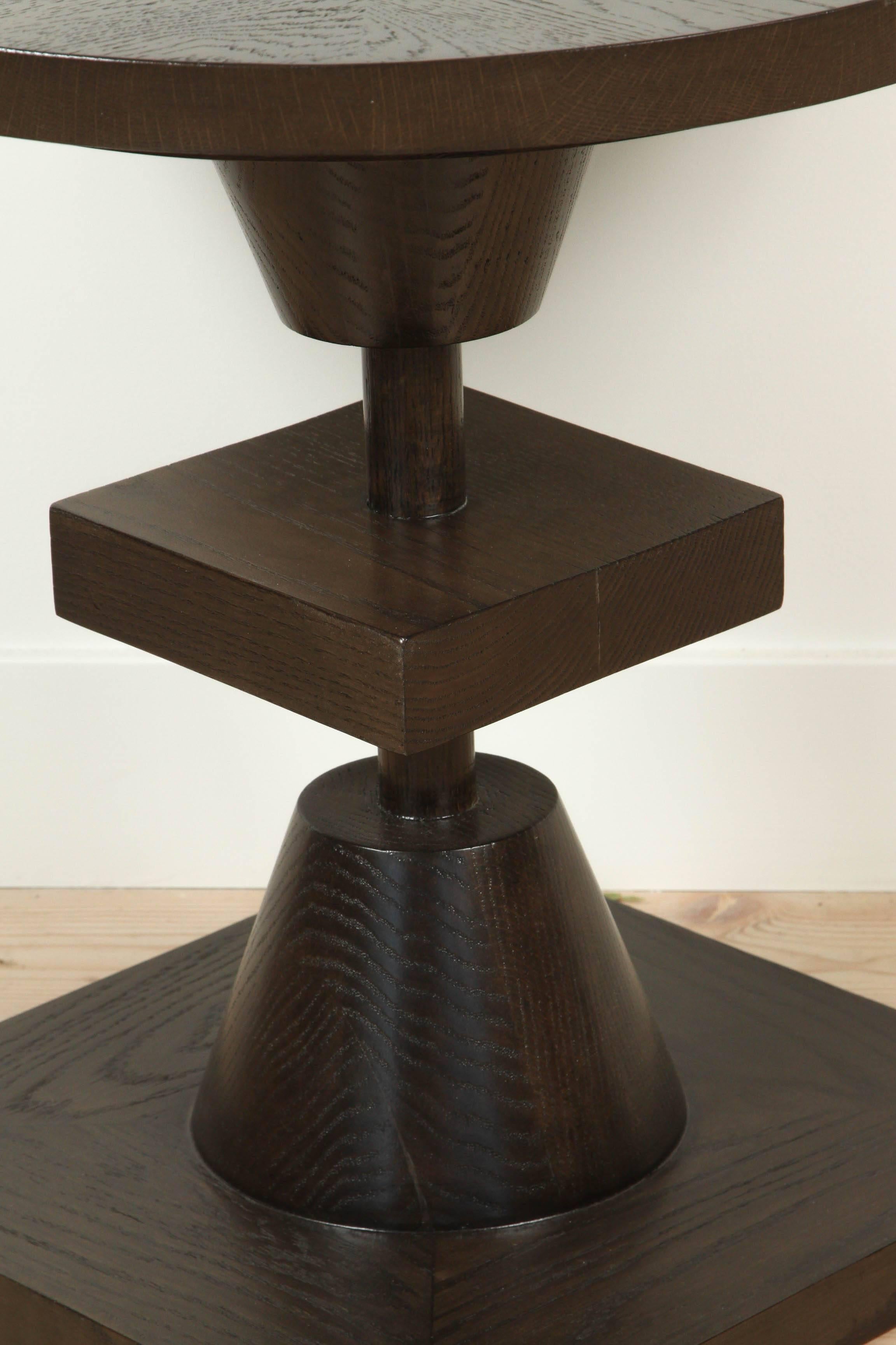 Mid-Century Modern Dark Greywashed Oak Morro Table by Lawson-Fenning