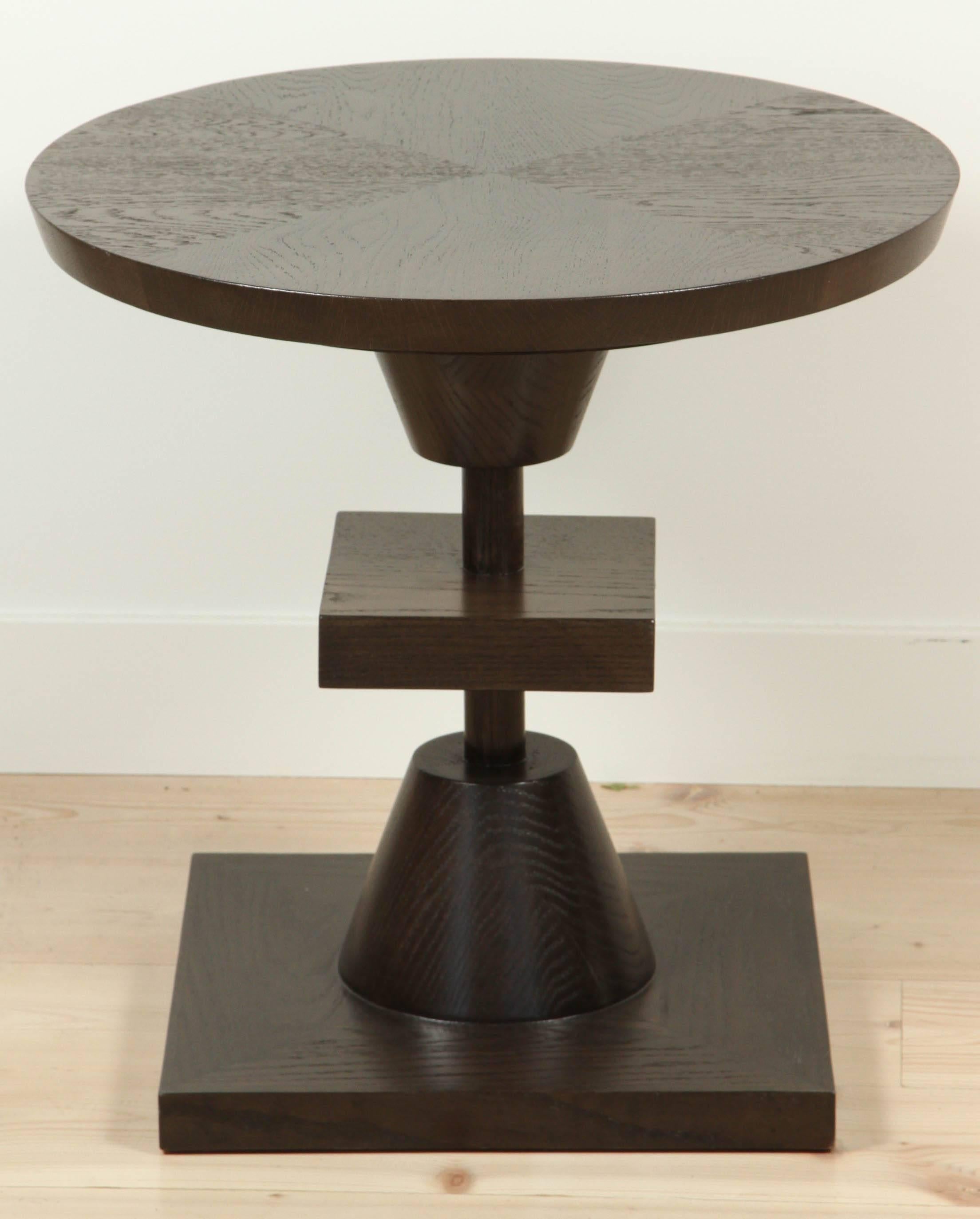 Dark Greywashed Oak Morro Table by Lawson-Fenning In New Condition In Los Angeles, CA