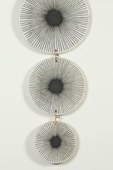 Three Disc "Fire Fly" Ceramic Wall Hanging by MQuan Studio