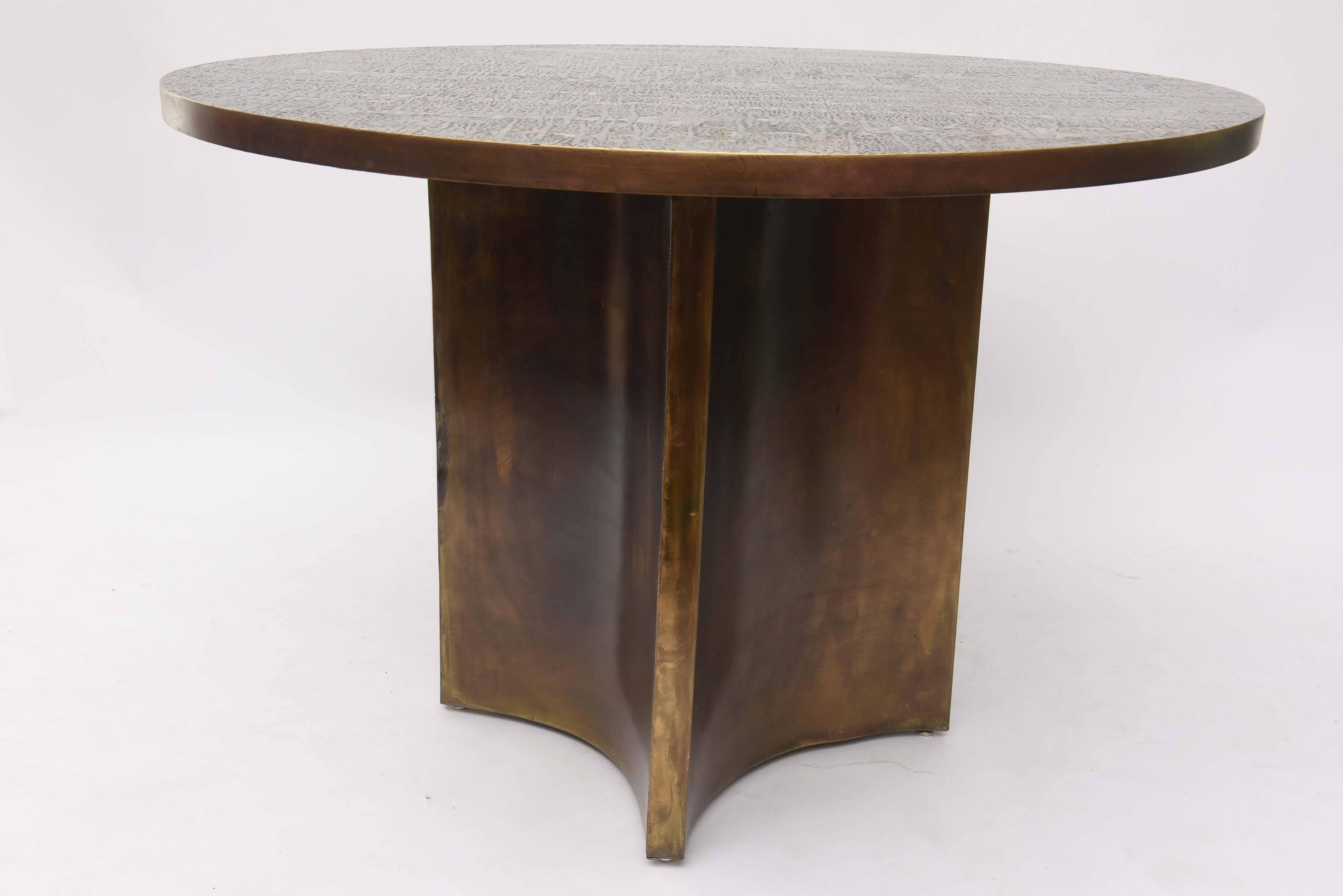 Philip & Kelvin Laverne Eternal Forest Dining Table In Good Condition In West Palm Beach, FL