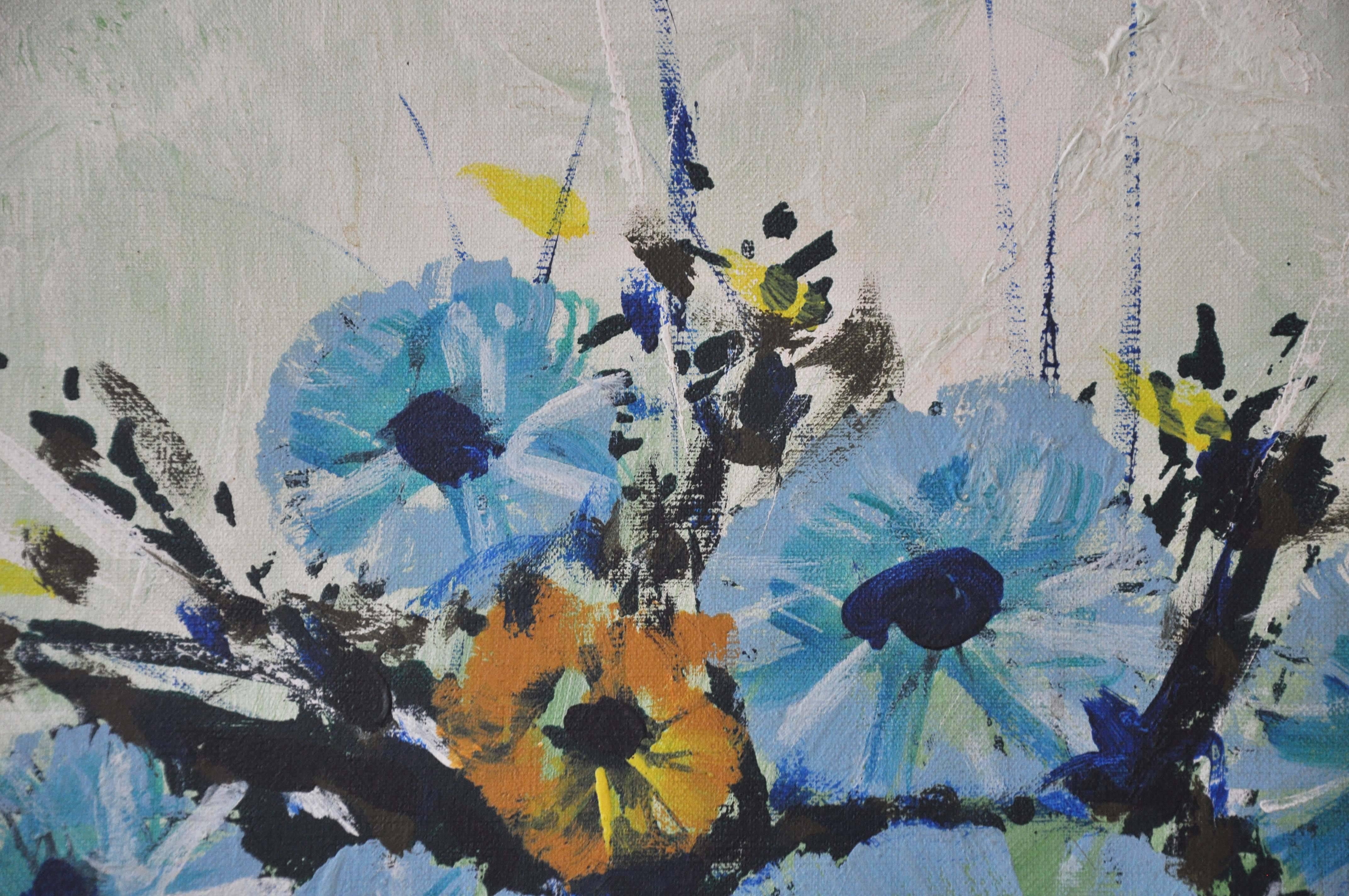 Mid-Century Floral Still Life For Sale 2