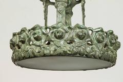 Bemerkenswerter, zeitgenössischer Jugendstil-Kronleuchter