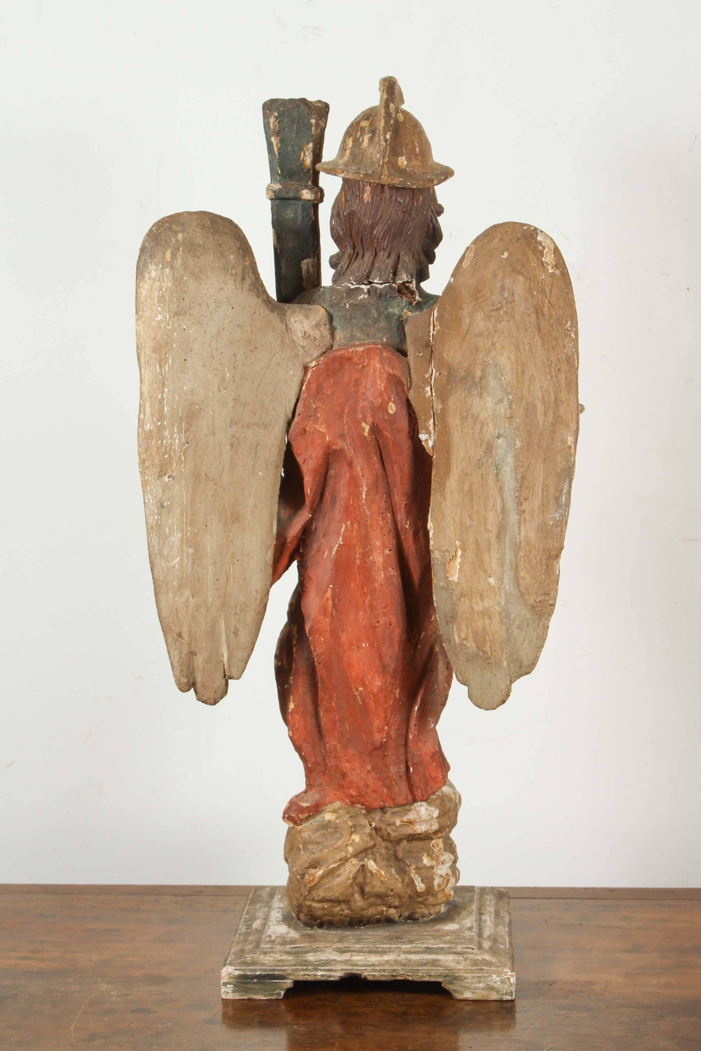 Rare, Large, 18th Century Angel Candlesticks For Sale 1