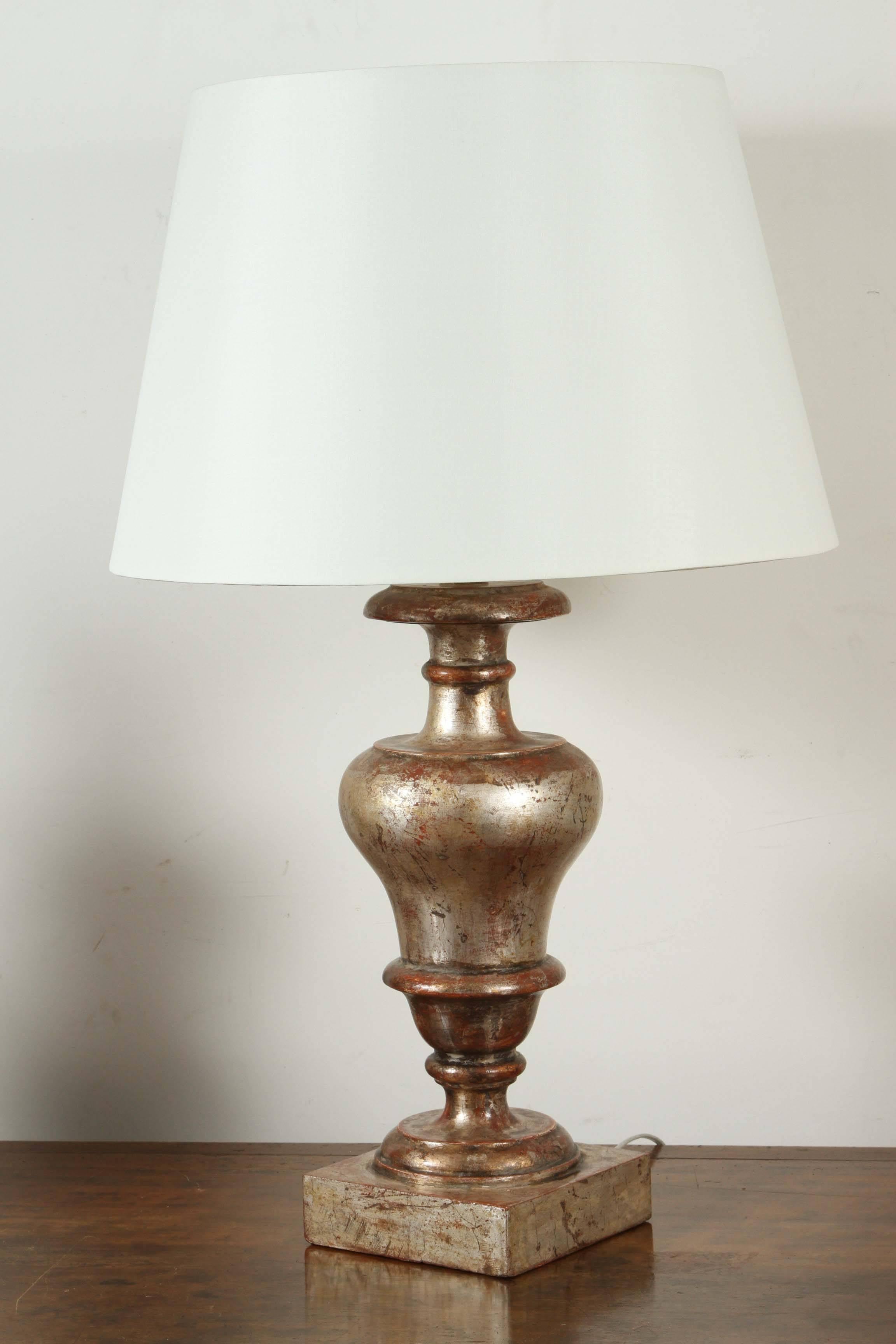 Contemporary Silver Gilded, Florentine Table Lamps For Sale