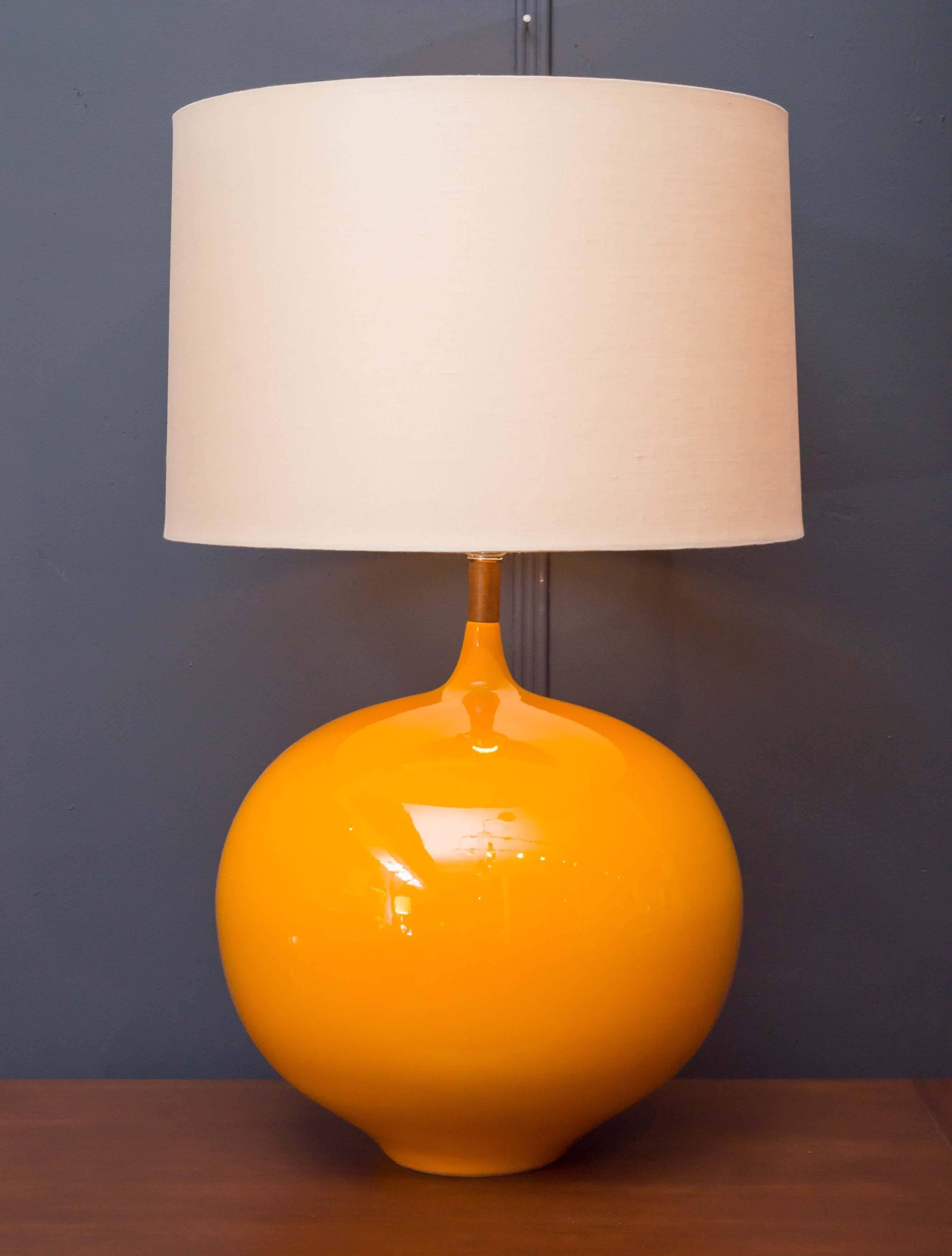 Mid-Century Modern Yellow Lamp In Excellent Condition In San Francisco, CA