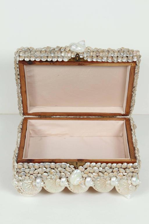 Shell covered Coquillage Box at 1stDibs
