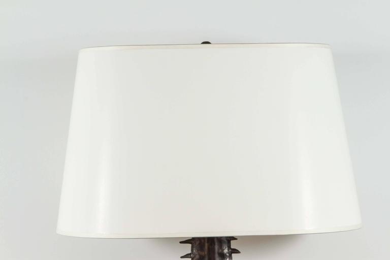 Bronze Sawtooth Shark Table Lamp For Sale at 1stdibs