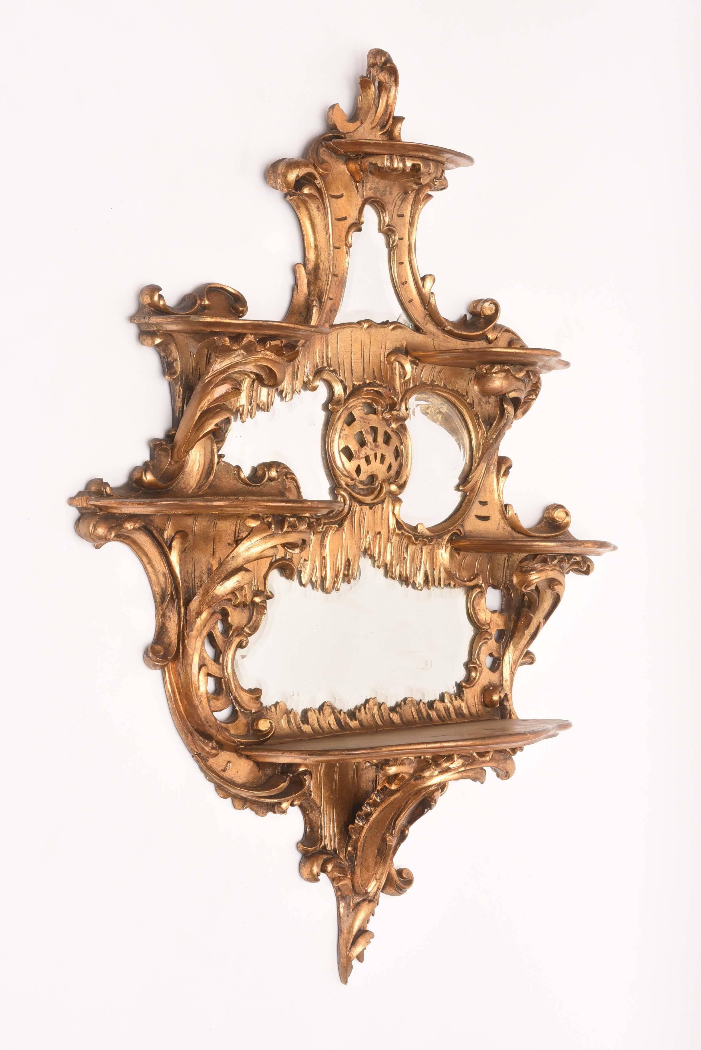19th Century Mirrored Chinoiserie Style What Not 5