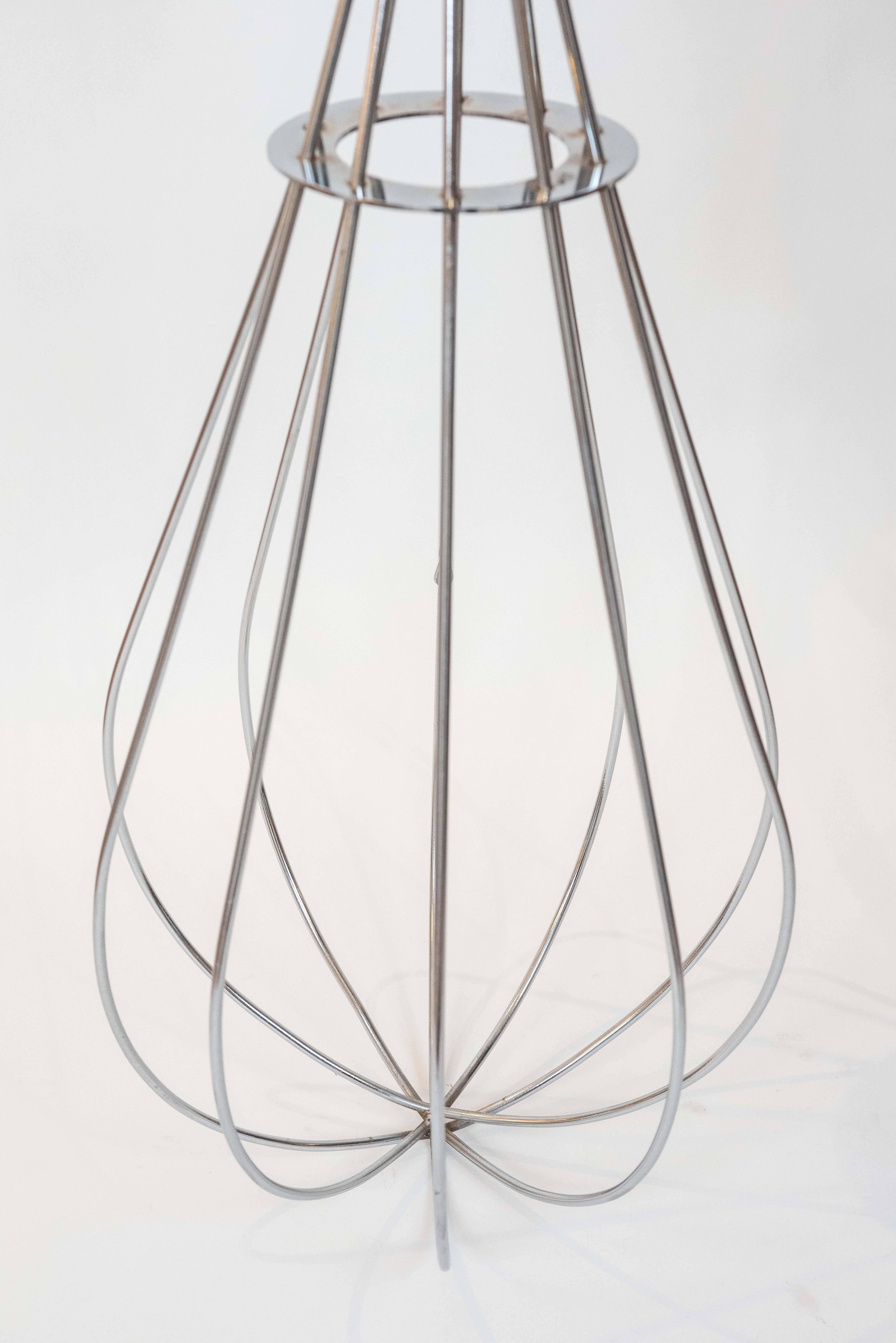 This whimsical giant whisk
is part of a collection of large
kitchen utensils by Curtis Jere 
manufactured in the late 1970s.
We also have the colander!