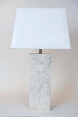 Pair of Vintage Travertine Lamps