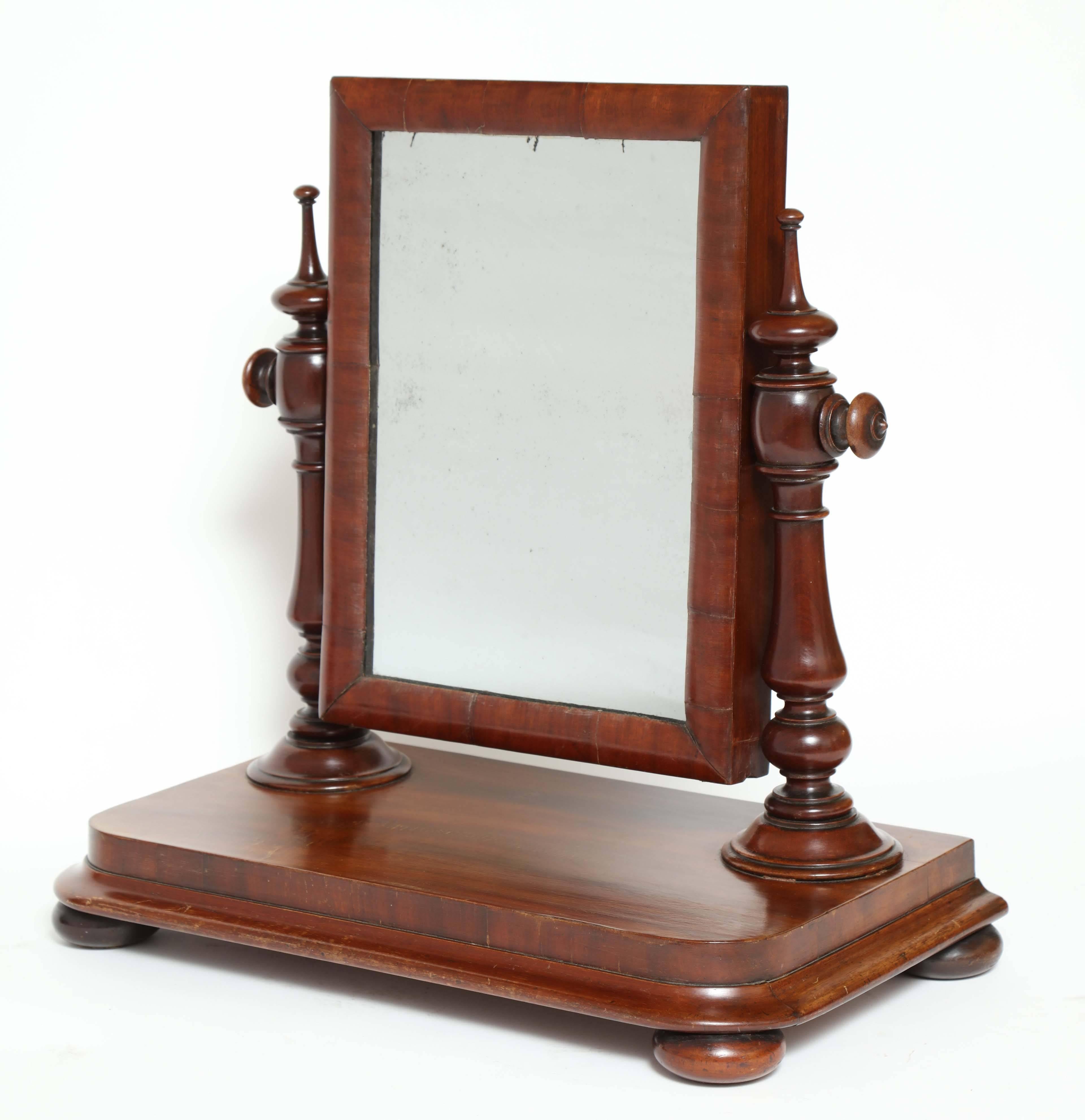 19th Century Mahogany Dressing Mirror For Sale