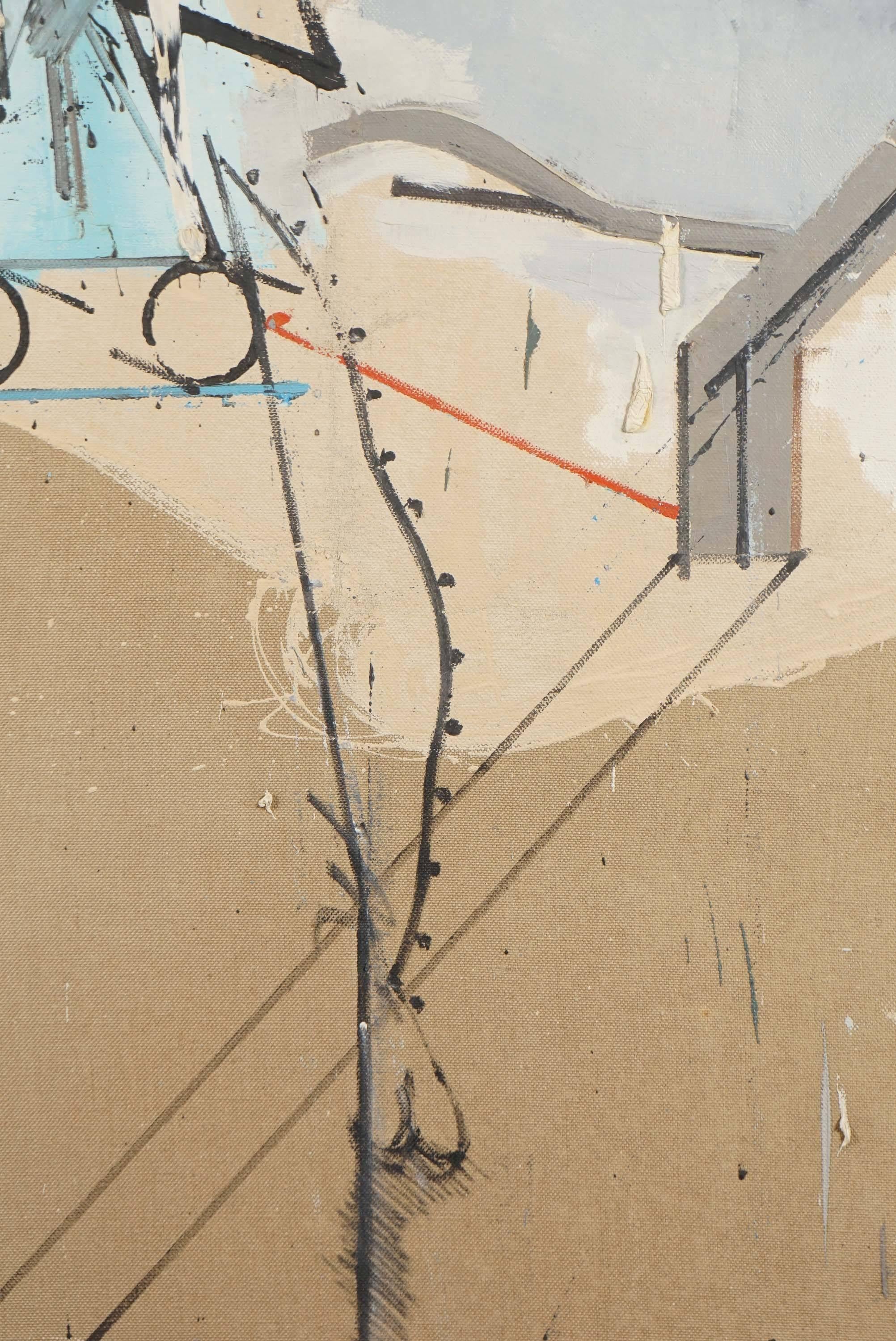 20th Century Miguel Condé, Oil on Canvas, Spain, 1970