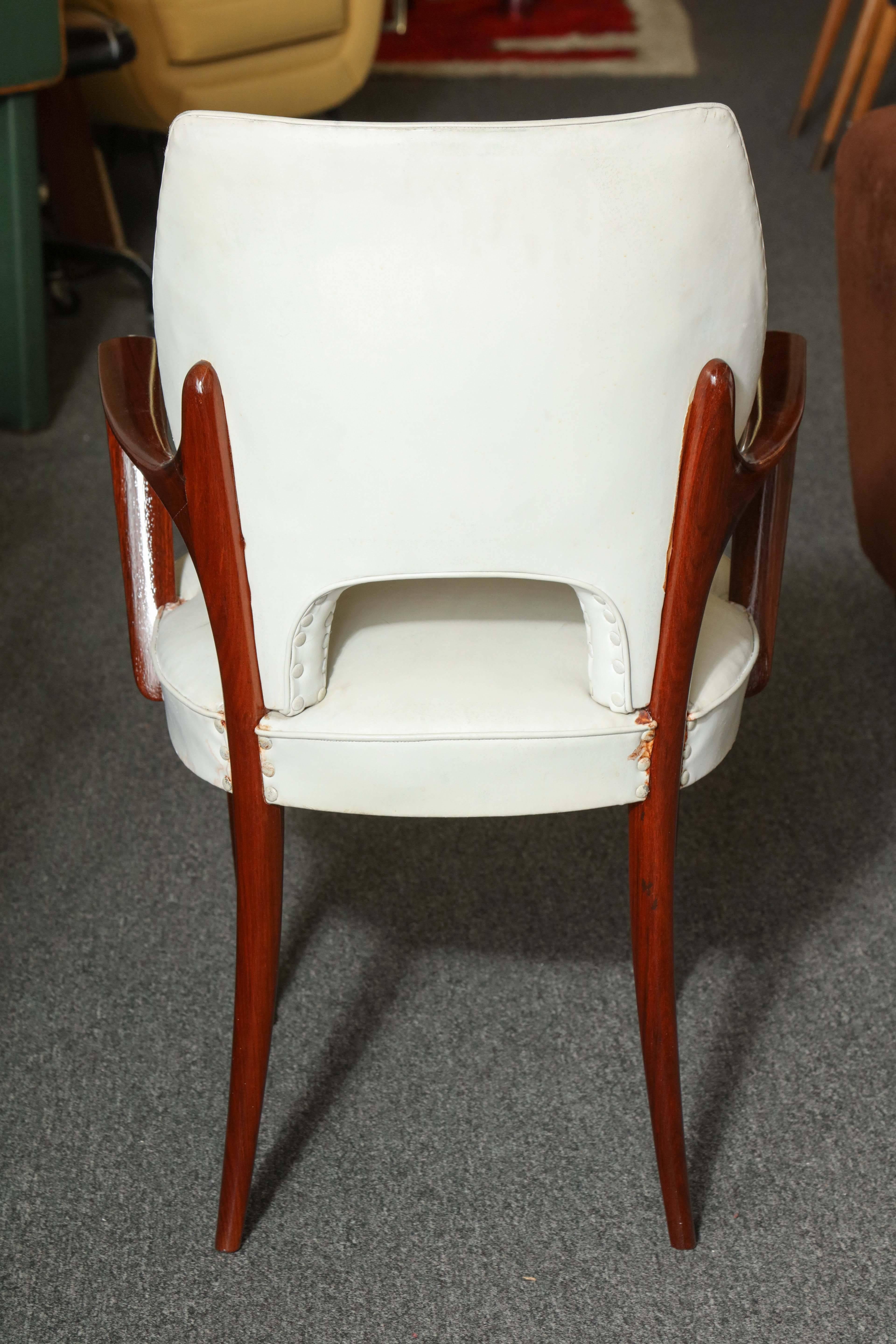Rosewood Four Dassi Chairs Made in Milan