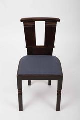 Set of Six Upholstered Dining Chairs by Charles Dudouyt