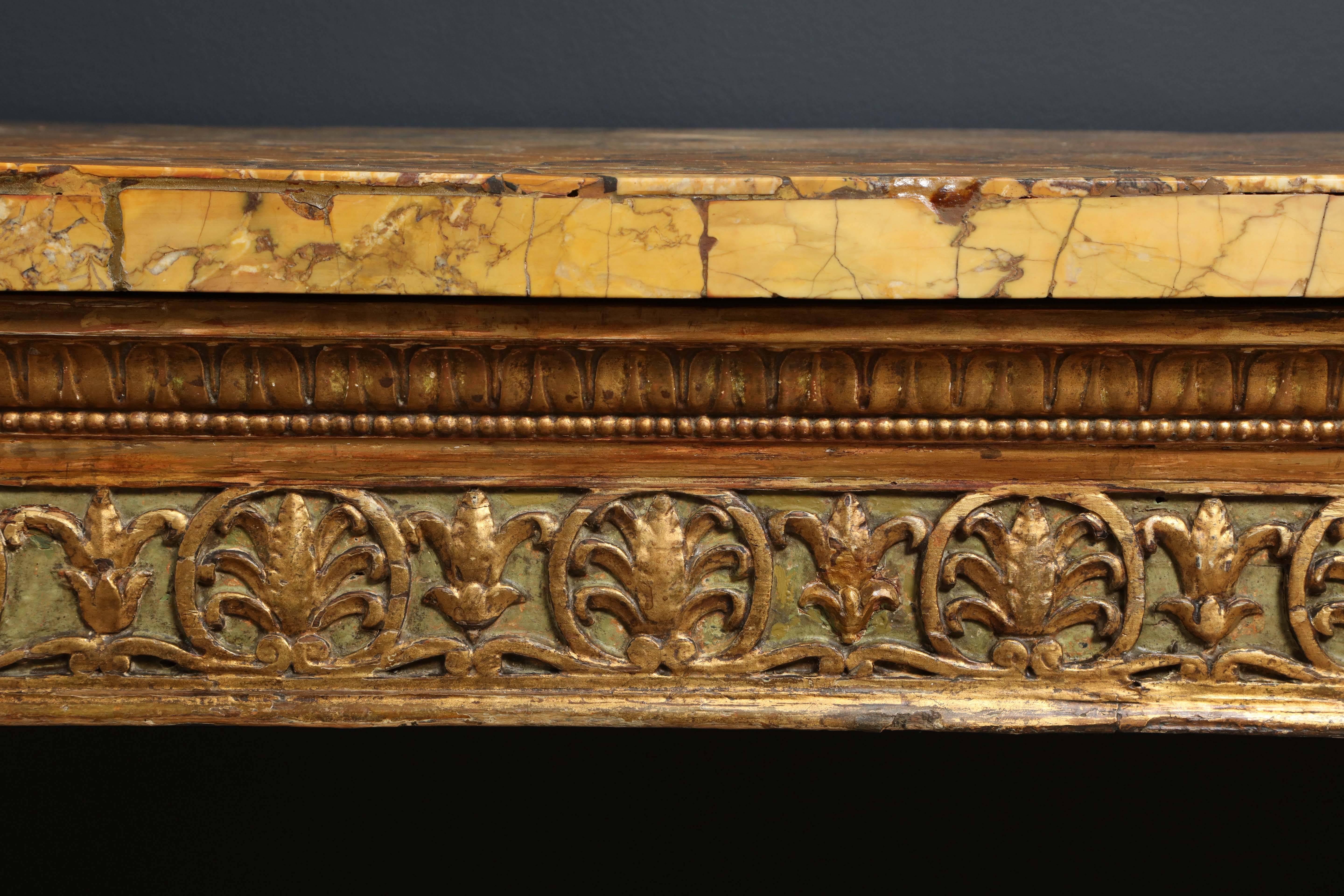 18th Century Sienna Marble Veneered Top Supported by Adam Style Base For Sale 2