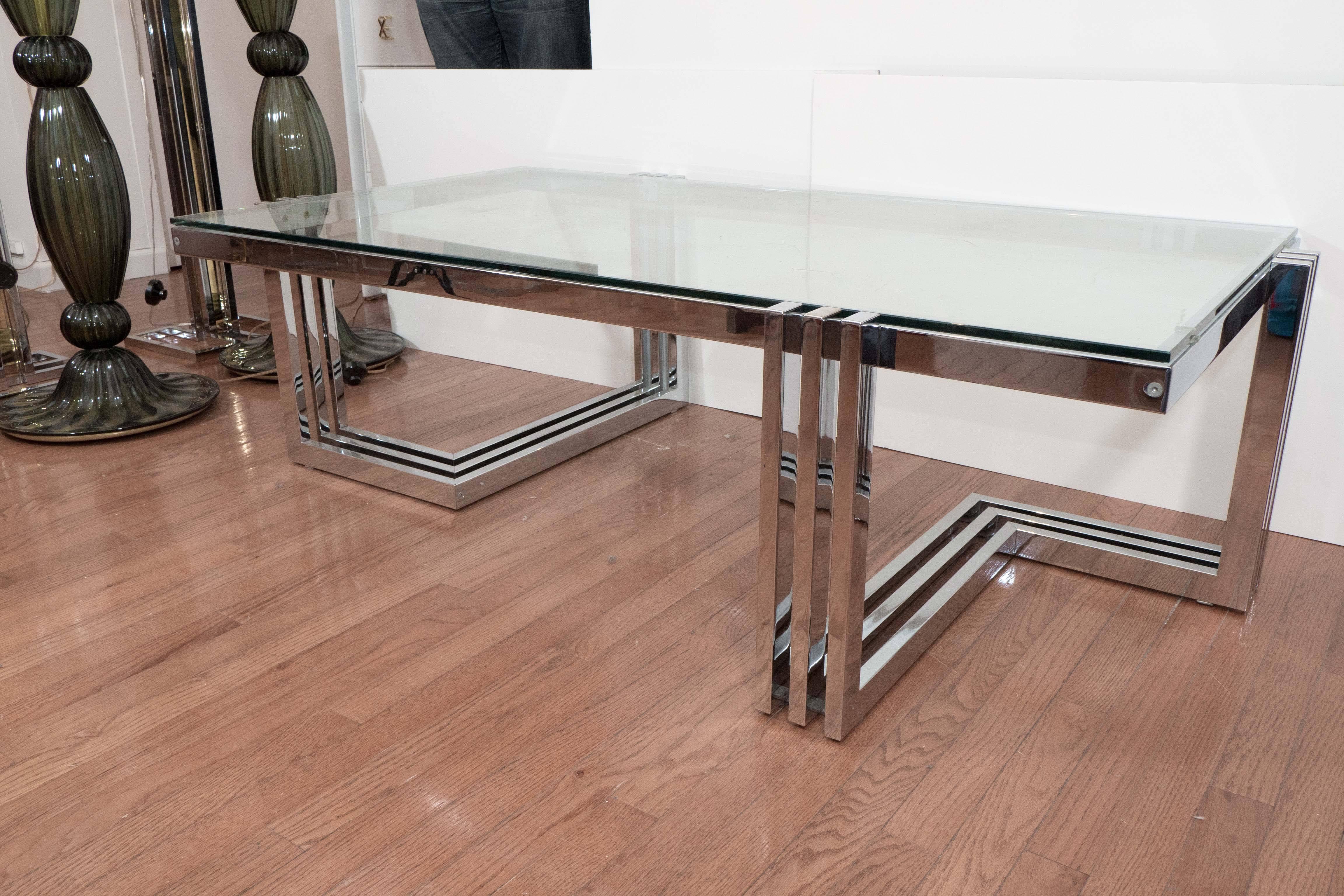 Linear design coffee table In Good Condition In New York, NY