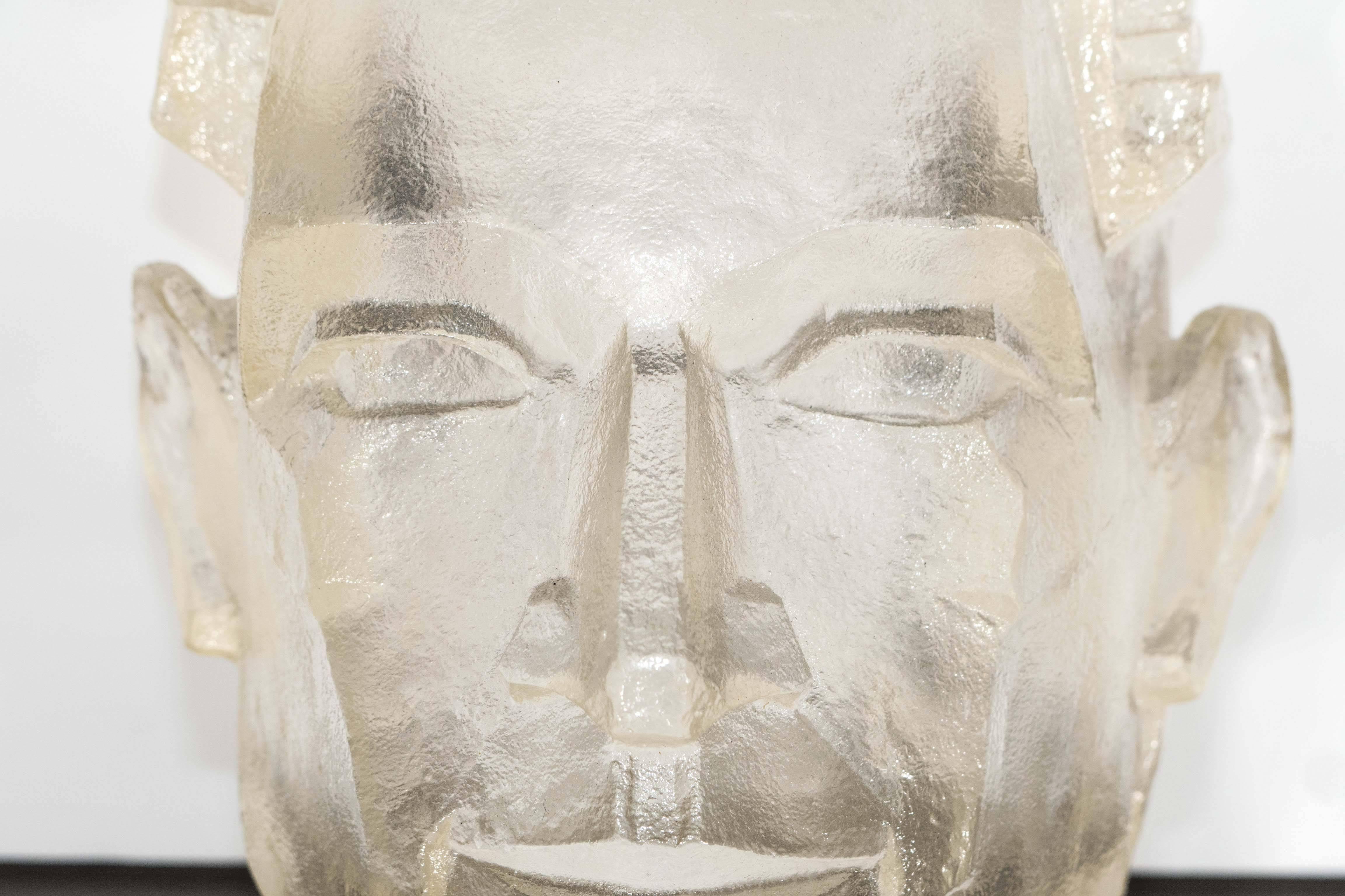 Mid-Century Modern Resin Head Sculpture