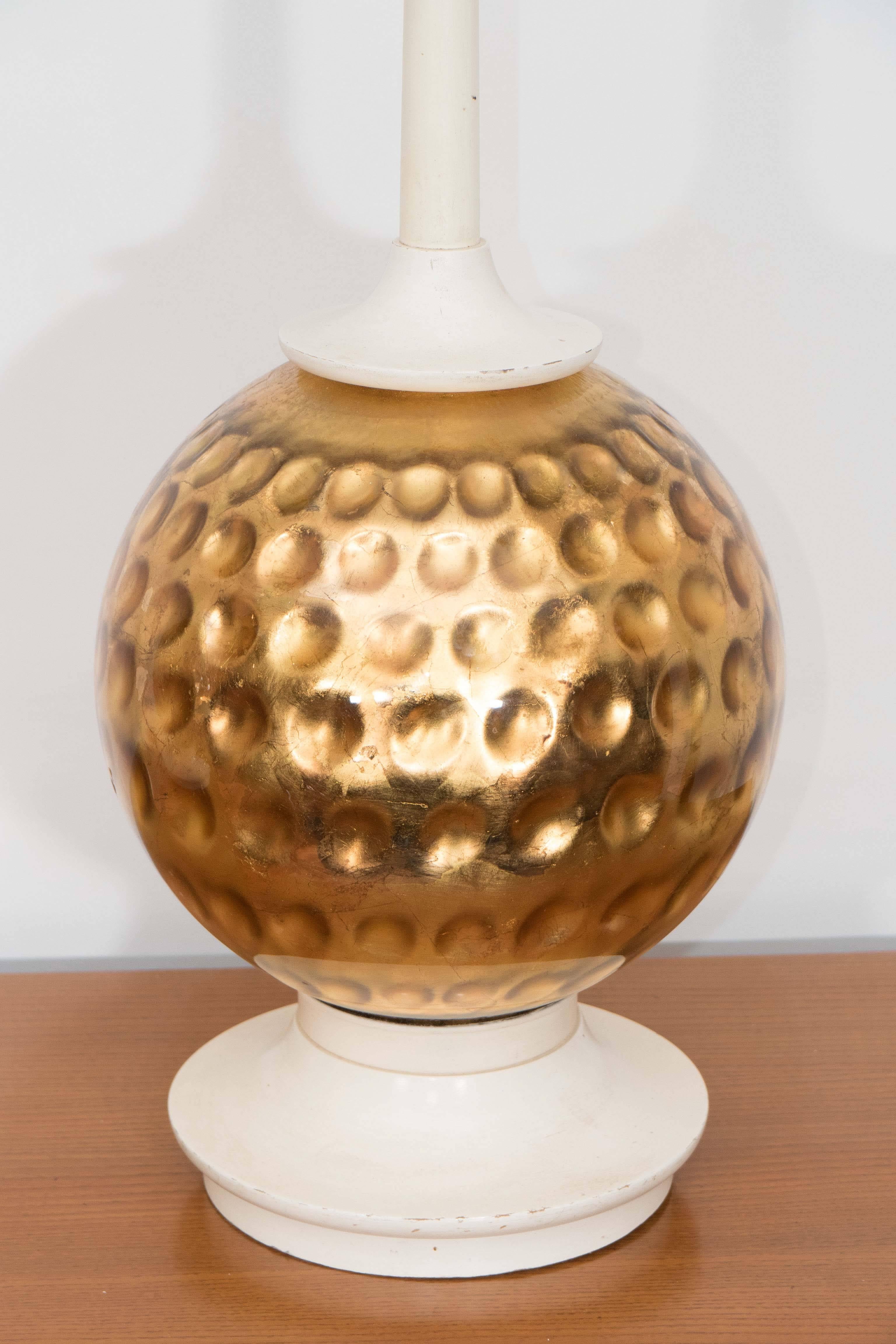 American Gilt Ceramic Table Lamps