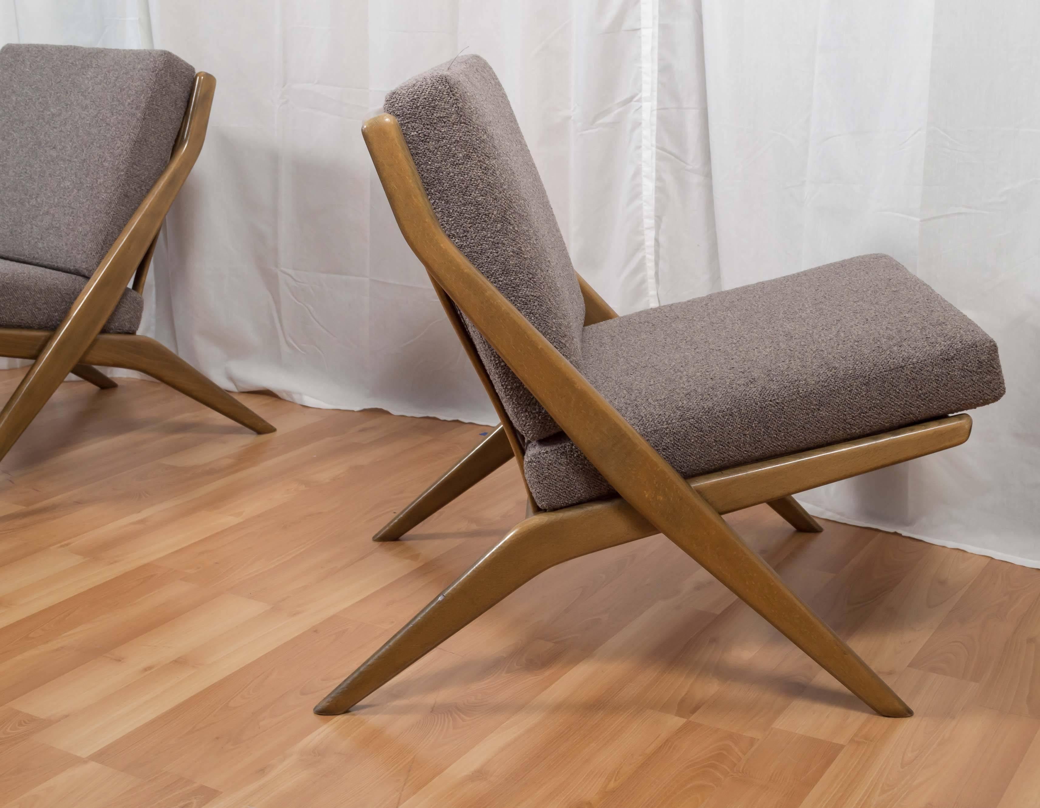 Mid-20th Century Pair of Folke Ohlsson for DUX “Scissor” Lounge Chairs ***ON SALE