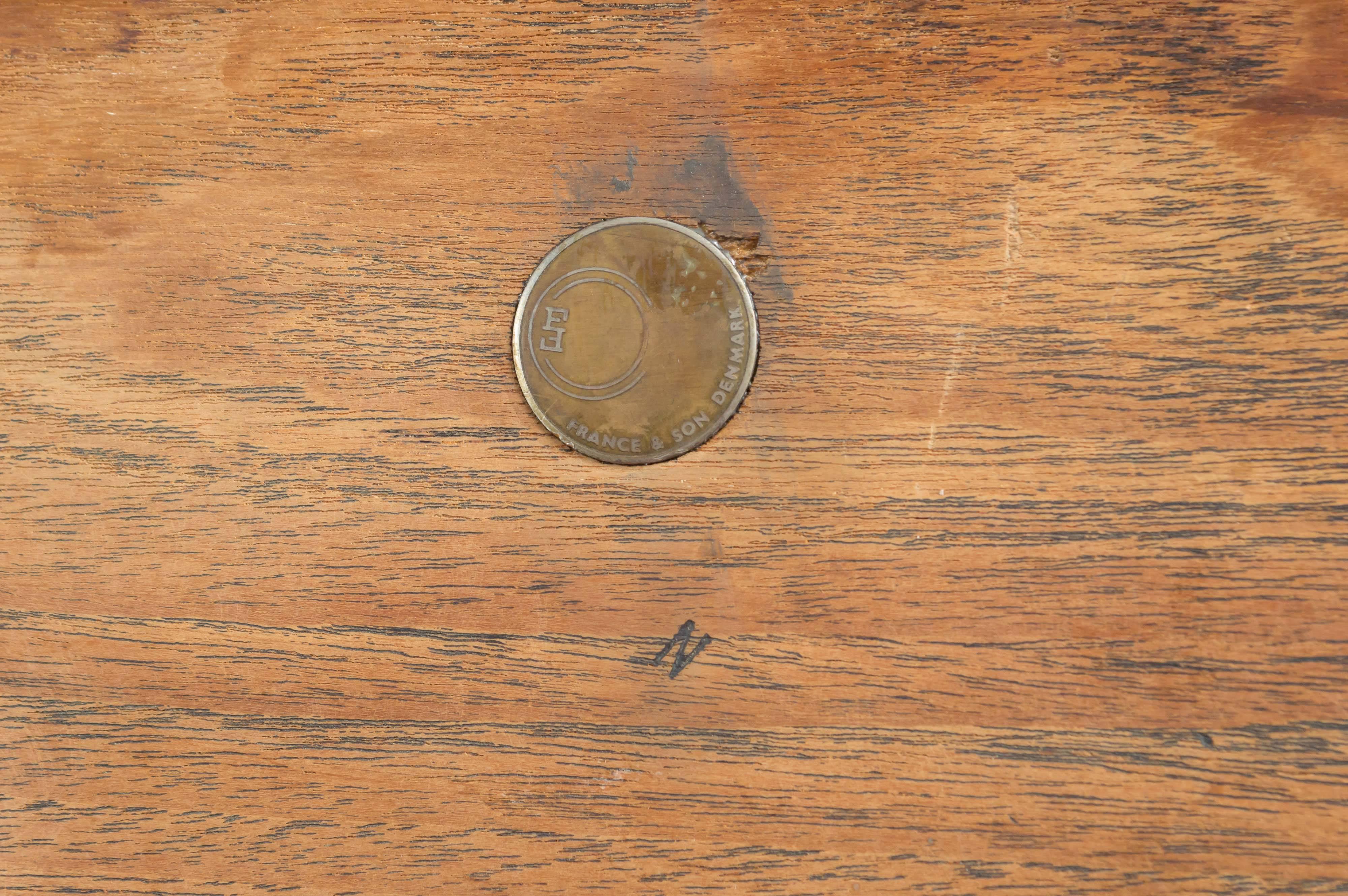 France & Daverkosen Teak Coffee Table by Orla Mølgaard for John Stuart In Excellent Condition In San Francisco, CA