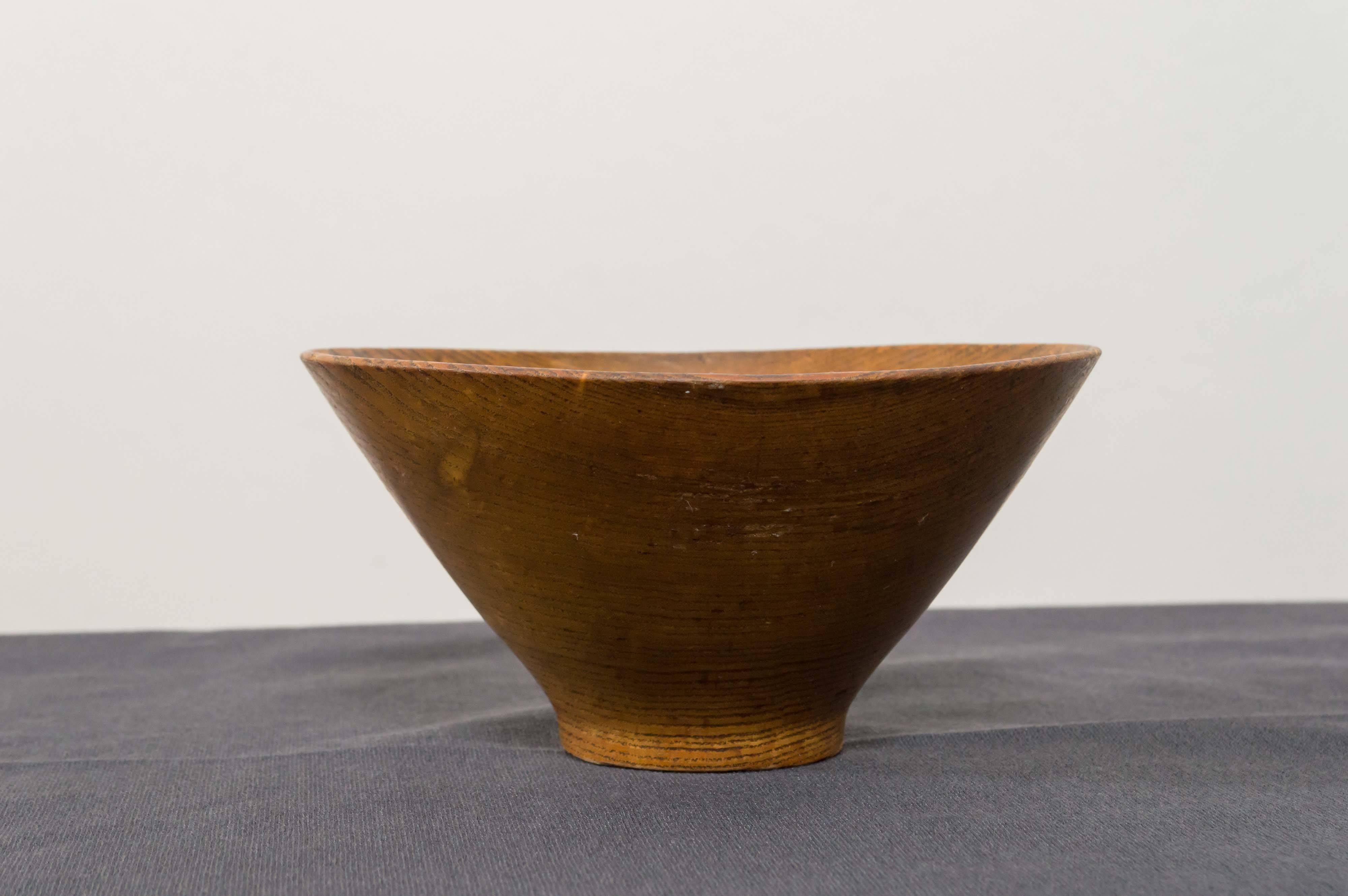 Mid-Century Modern Important Turned Wood Ash Bowl by Bob Stocksdale