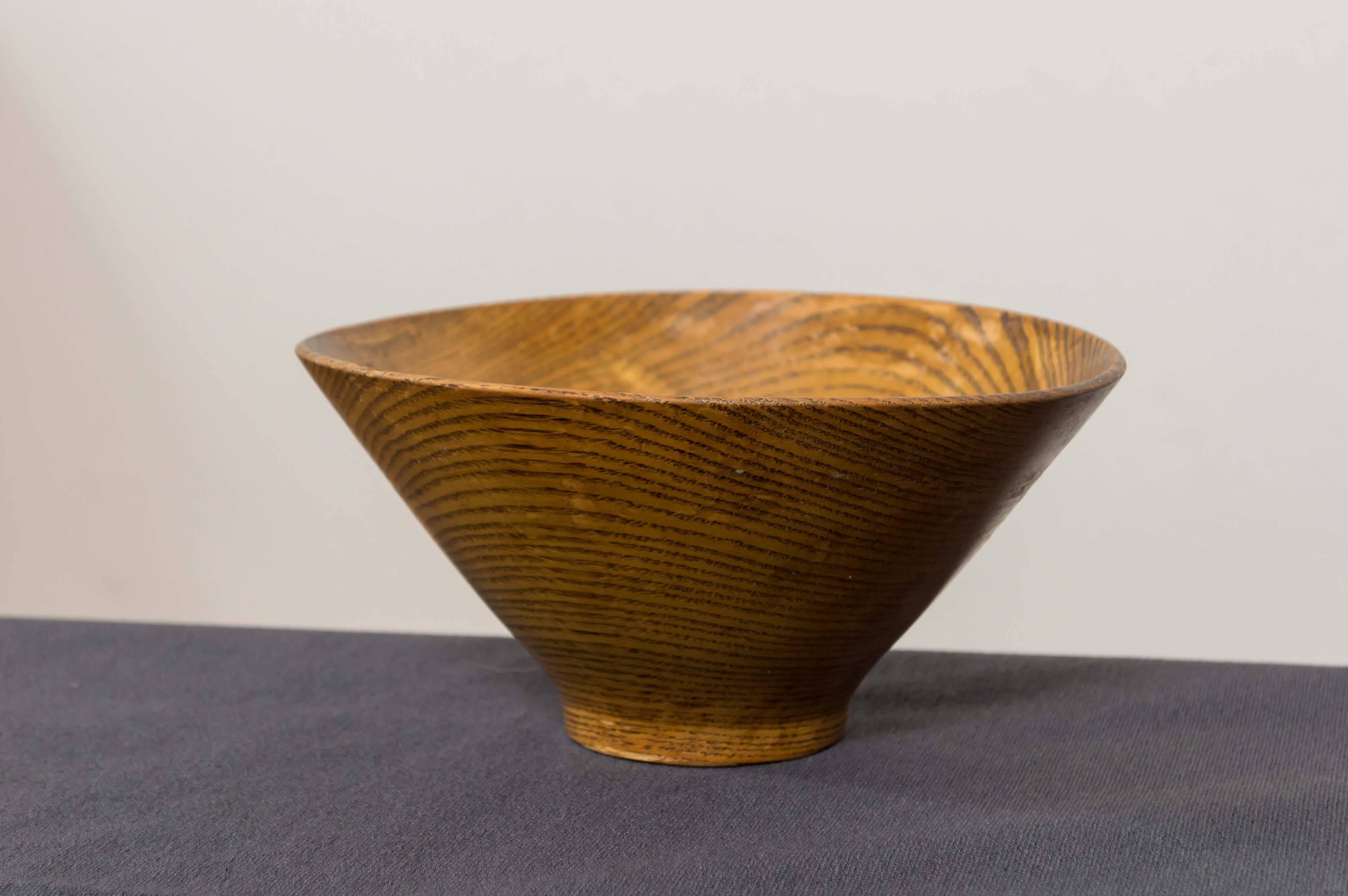 Mid-20th Century Important Turned Wood Ash Bowl by Bob Stocksdale