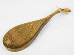 19th Japanese Lacquered Kobako 'Box' Biwa Shape