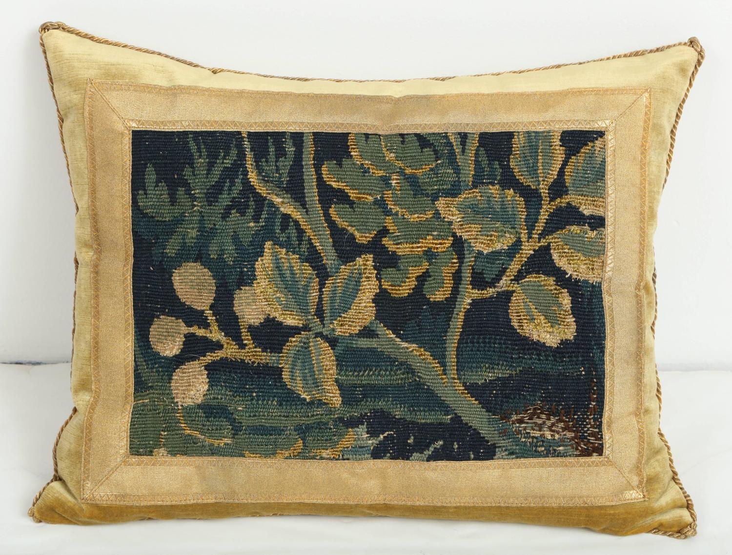 Pair of Antique Tapestry Pillows For Sale at 1stdibs