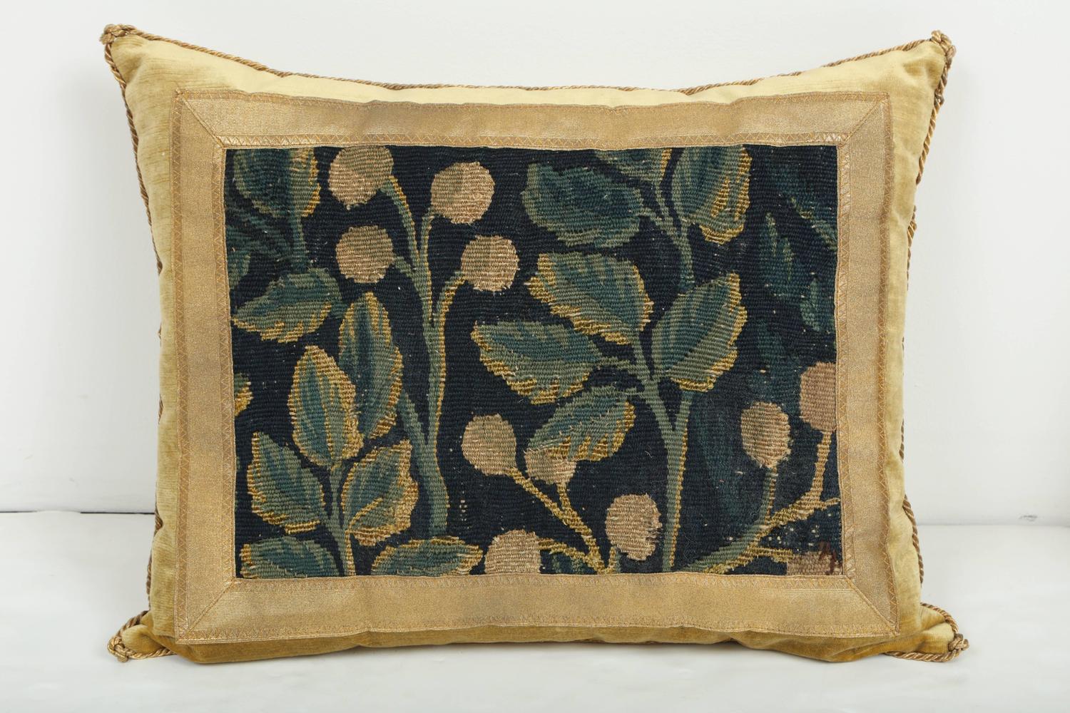 Pair of Antique Tapestry Pillows For Sale at 1stdibs